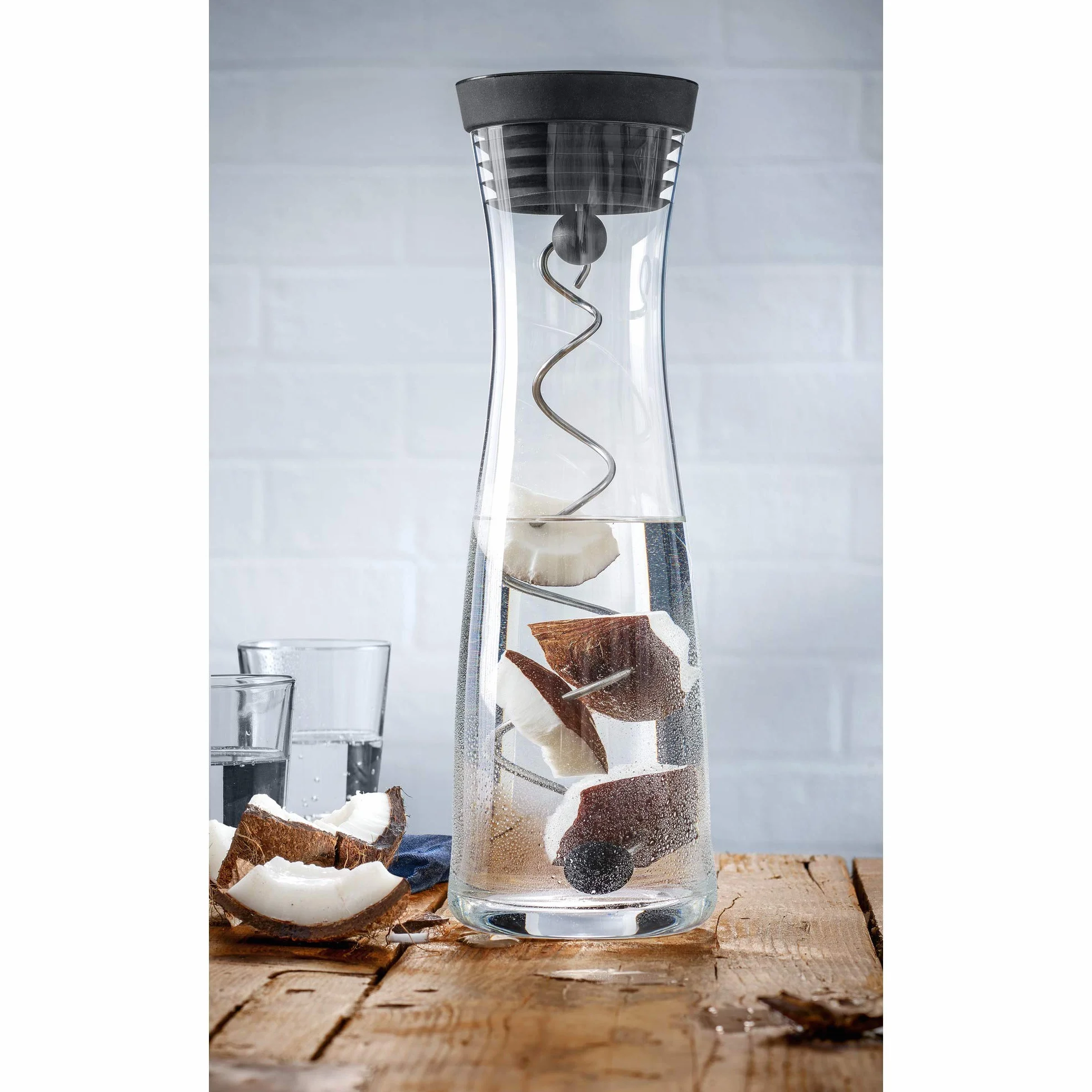 WMF Basic Karafka Szklana z Silikonowa Pokrywką, 1 l