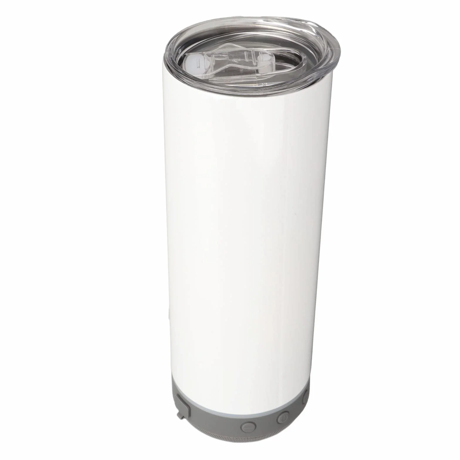 Kubek sublimacyjny 20oz, izolowane kubki ze stali nierdzewnej 304, zdejmowane termosy próżniowe z podwójną ścianką z głośnikiem Bluetooth i światłami LED, wodoodporny kubek muzyczny na prezent bożonar