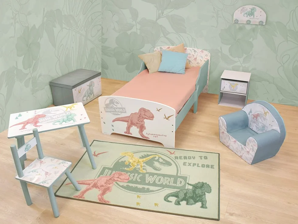 FUN HOUSE 713508 Jurassic World nocna z pociąganiem dinozaurów H.36 X L.33 X P.30 CM dla dzieci