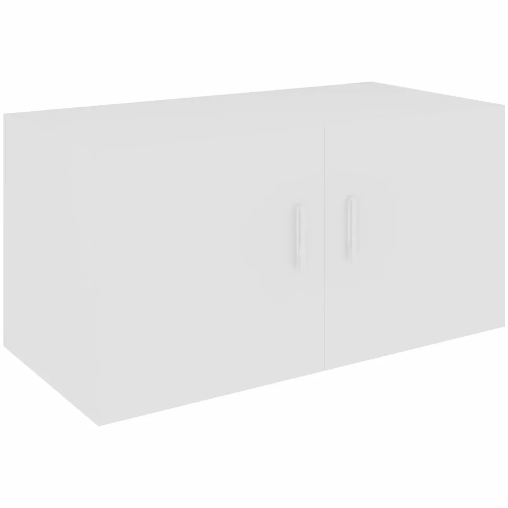 vidaXL Szafka ścienna, biała, 80x39x40 cm, materiał drewnopochodny