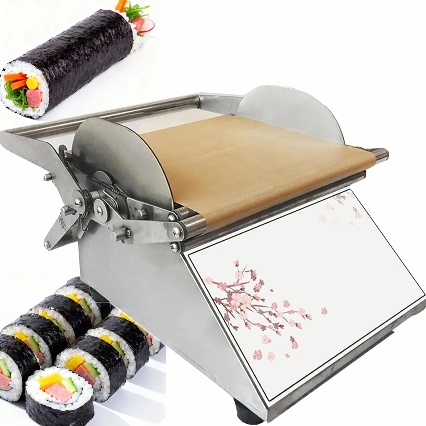 Maszyna do zwijania sushi, maszyna do sushi ze stali nierdzewnej do szybkiego prototypowania, jednolity rozmiar do kuchni japońskiej, idealna do użytku domowego i restauracyjnego