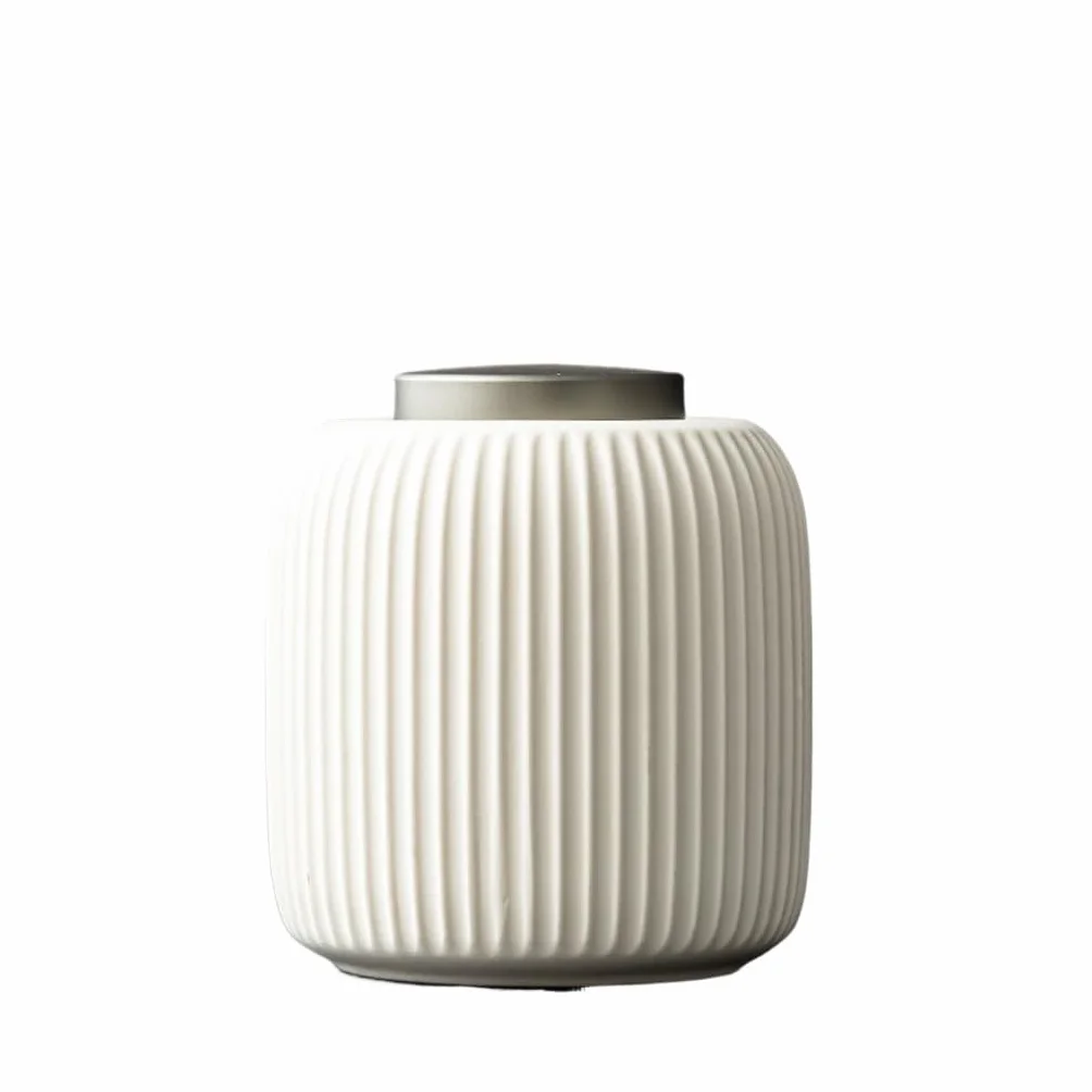 XYNSNDB Pojemnik na herbatę w kształcie kremu Ceramiczna puszka na herbatę, zamknięta puszka na herbatę, do przechowywania zielonej herbaty w gospodarstwie domowym, odporna na wilgoć puszka na herbatę