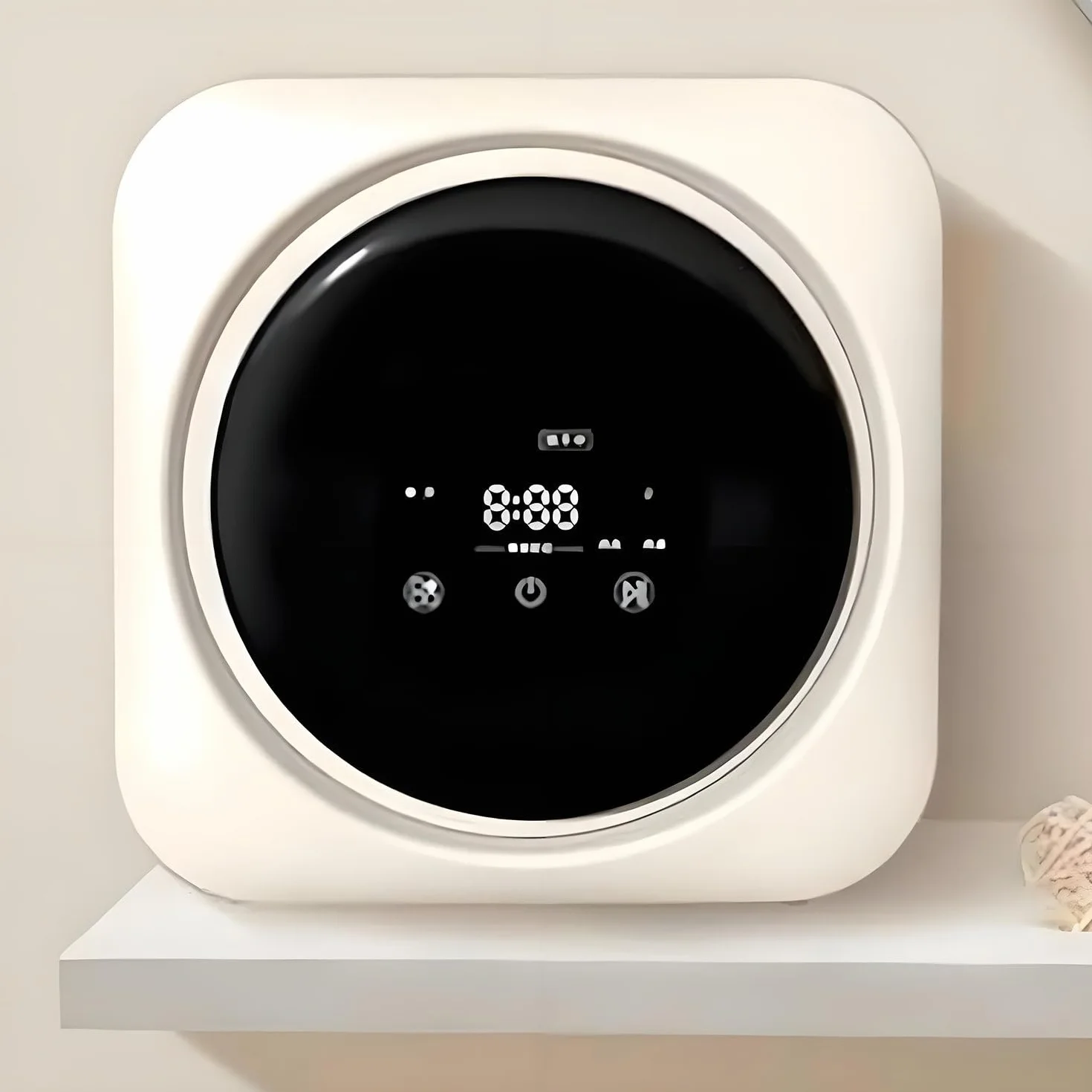 Automatyczna mini pralka, w pełni automatyczna pralka i wirówka, pojemność 3 kg, suszenie w wysokiej temperaturze 95°C, do akademików i apartamentów wakacyjnych