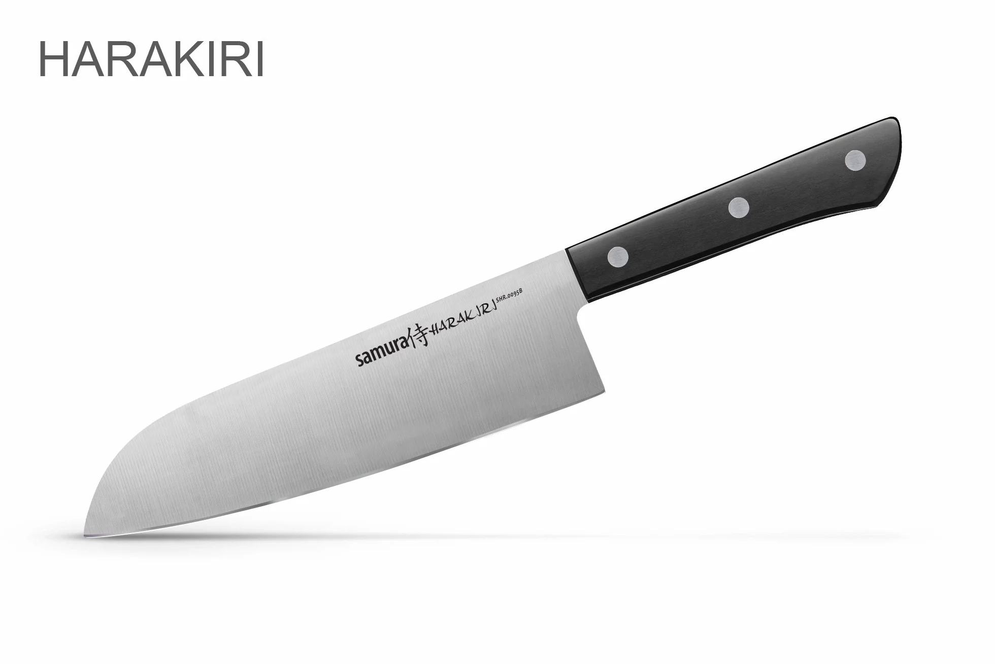 SAMURA Harakiri profesjonalny zestaw noży XXL, bardzo ostry, z 8, nóż do warzyw, nóż uniwersalny, nóż Nakiri, nóż Santoku, nóż kucharski, czarny uchwyt