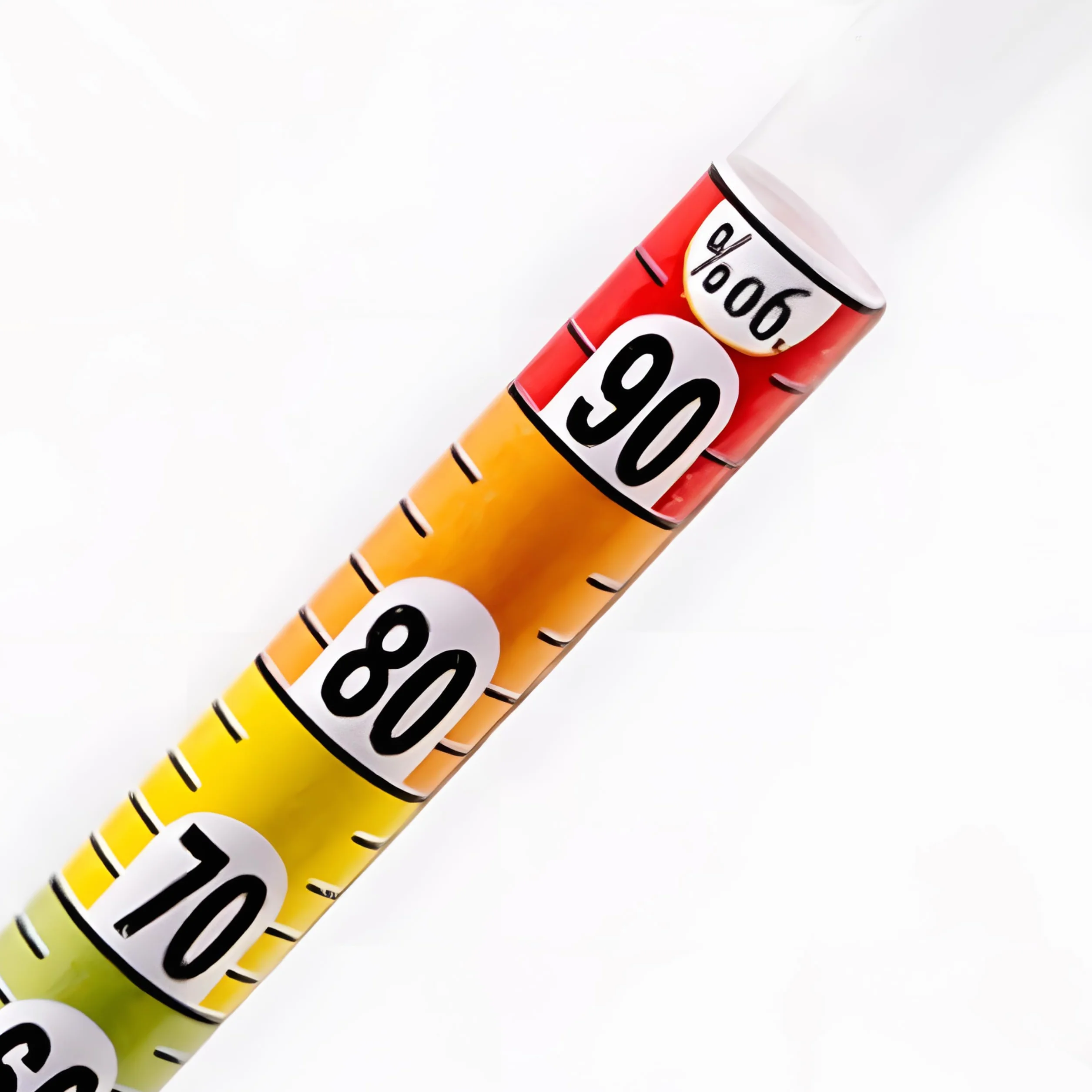 Retoo Alkoholomierz do wina, piwa, areometru, alkoholomierz, nadaje się do wszystkich napojów spirytusowych lub destylatów, pomiar 0-96%, zawartość alkoholu, wysokość 13,5 cm, średnica 1,5 cm