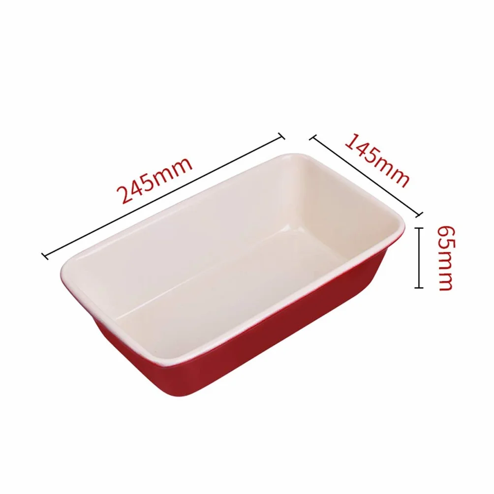 RJJ Ciasto formy do pieczenia formy nonstick ciasto pieczenia patelni chleb prostokątny chiński czerwony 2 funt piekarnik domowy pieczenia narzędzie