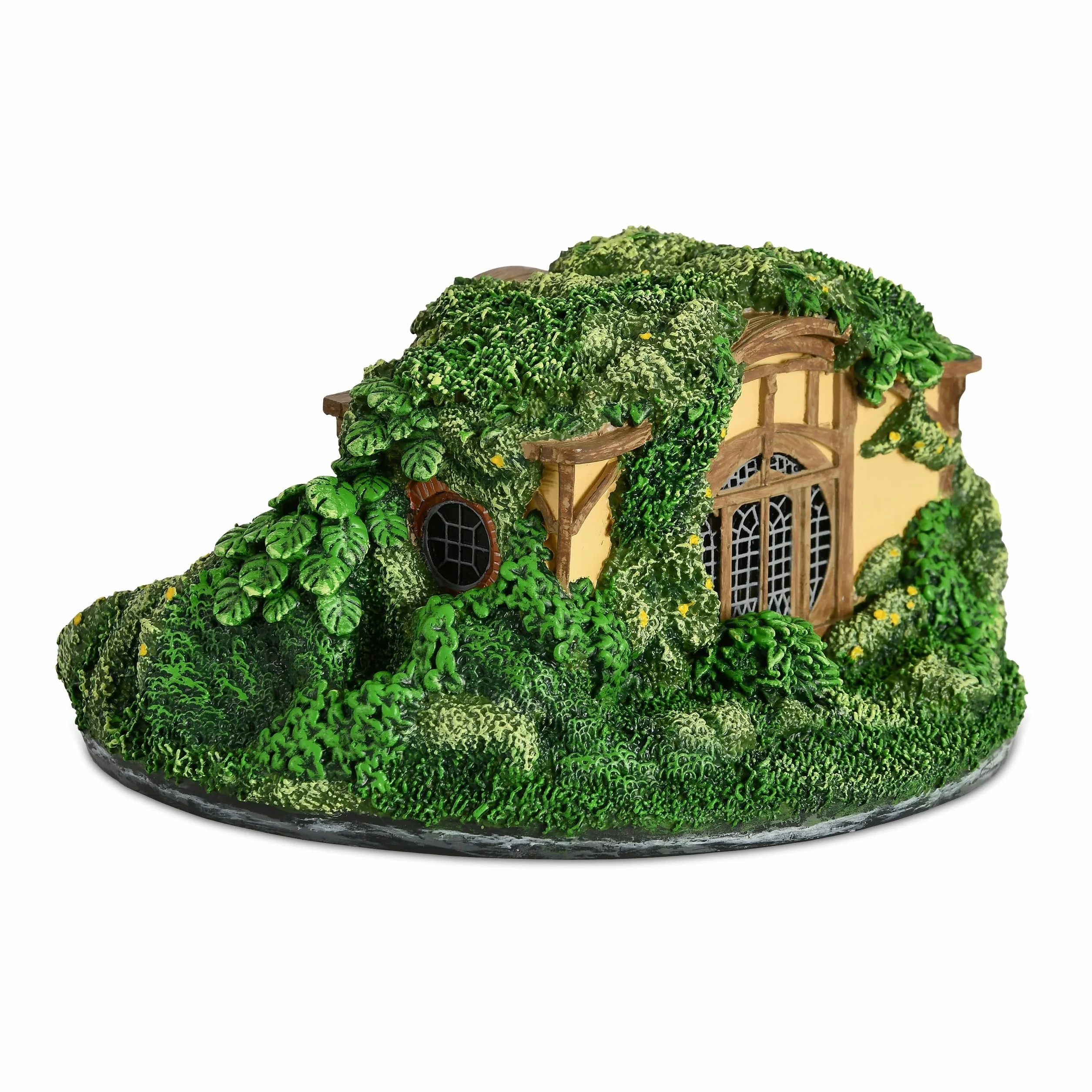 Elbenwald Władca pierścieni - świecznik na podgrzewacze Hobbit Cave Auenland Diorama 15,5 x 8,8 x 15,5 cm świece z żywicy średnica 4,5 cm