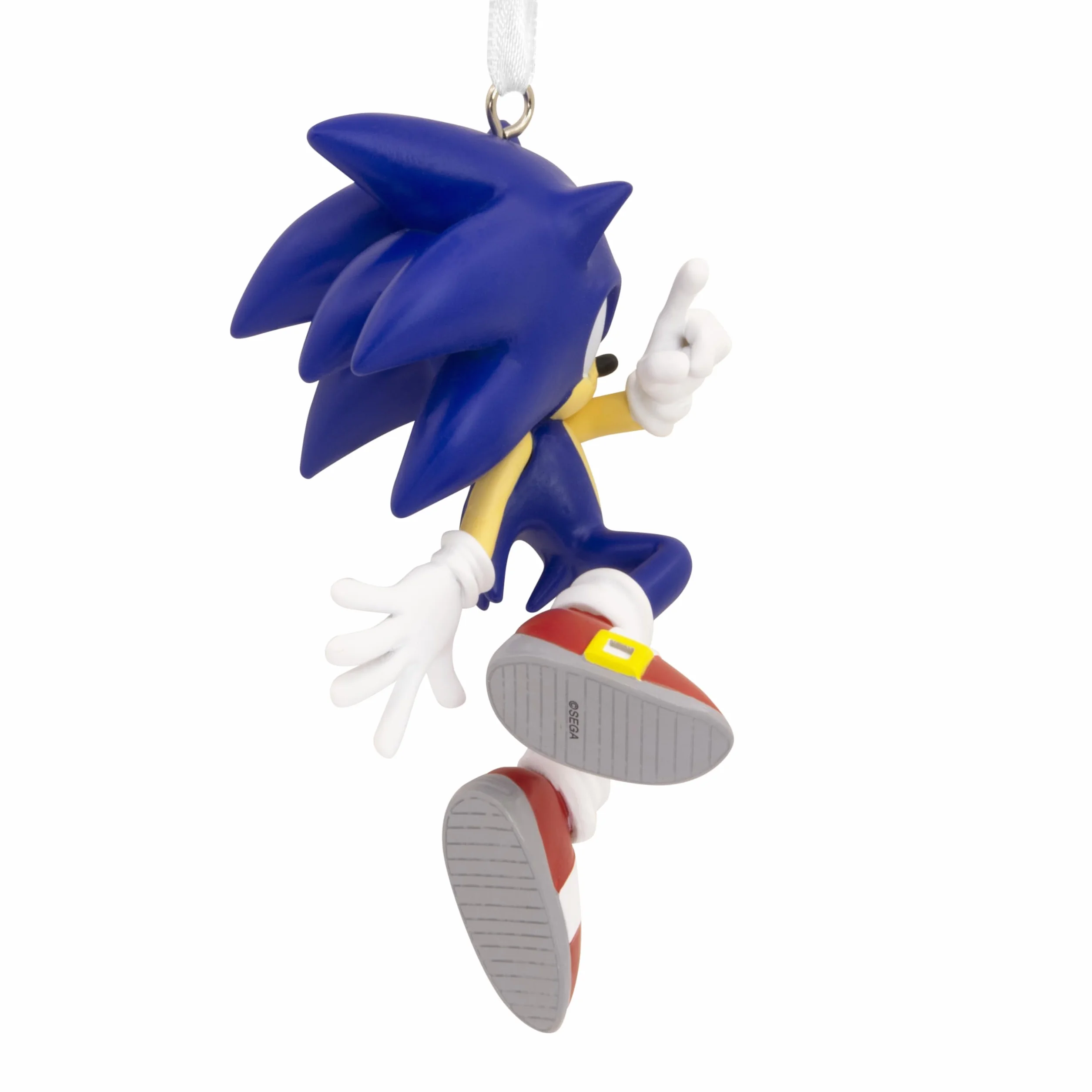 Hallmark Sonic the Hedgehog wisząca ozdoba, retro dekoracja drzewka do gier, wisząca ozdoba z żywicy, świąteczna ozdoba wisząca, prezenty na Boże Narodzenie