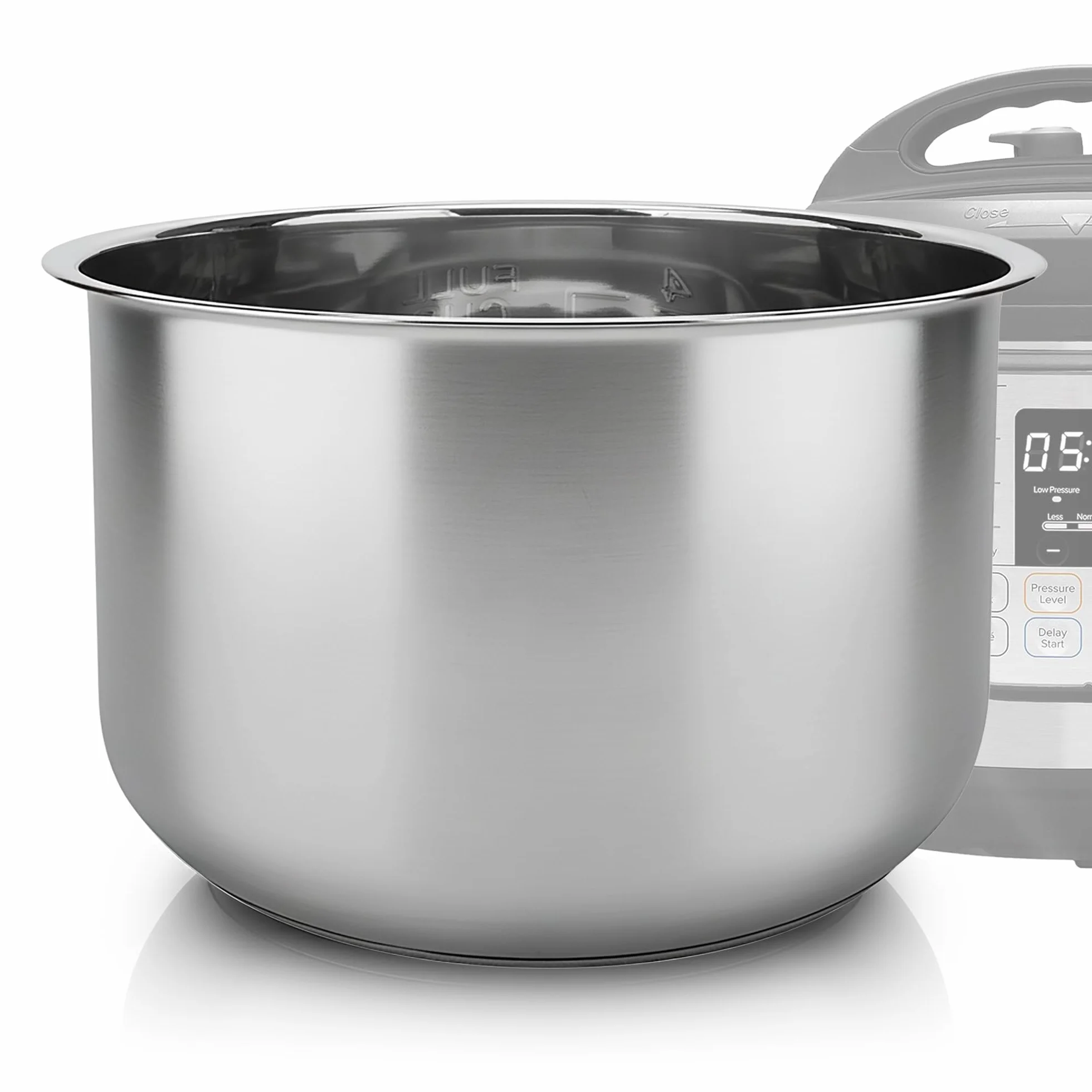 Linkidea Wkład wewnętrzny ze stali nierdzewnej 304 do szybkowaru/ryżowaru, kompatybilny z Instant Pot Duo 7-in-1, odporny na zmywarkę, bez powłoki, miska zamienna