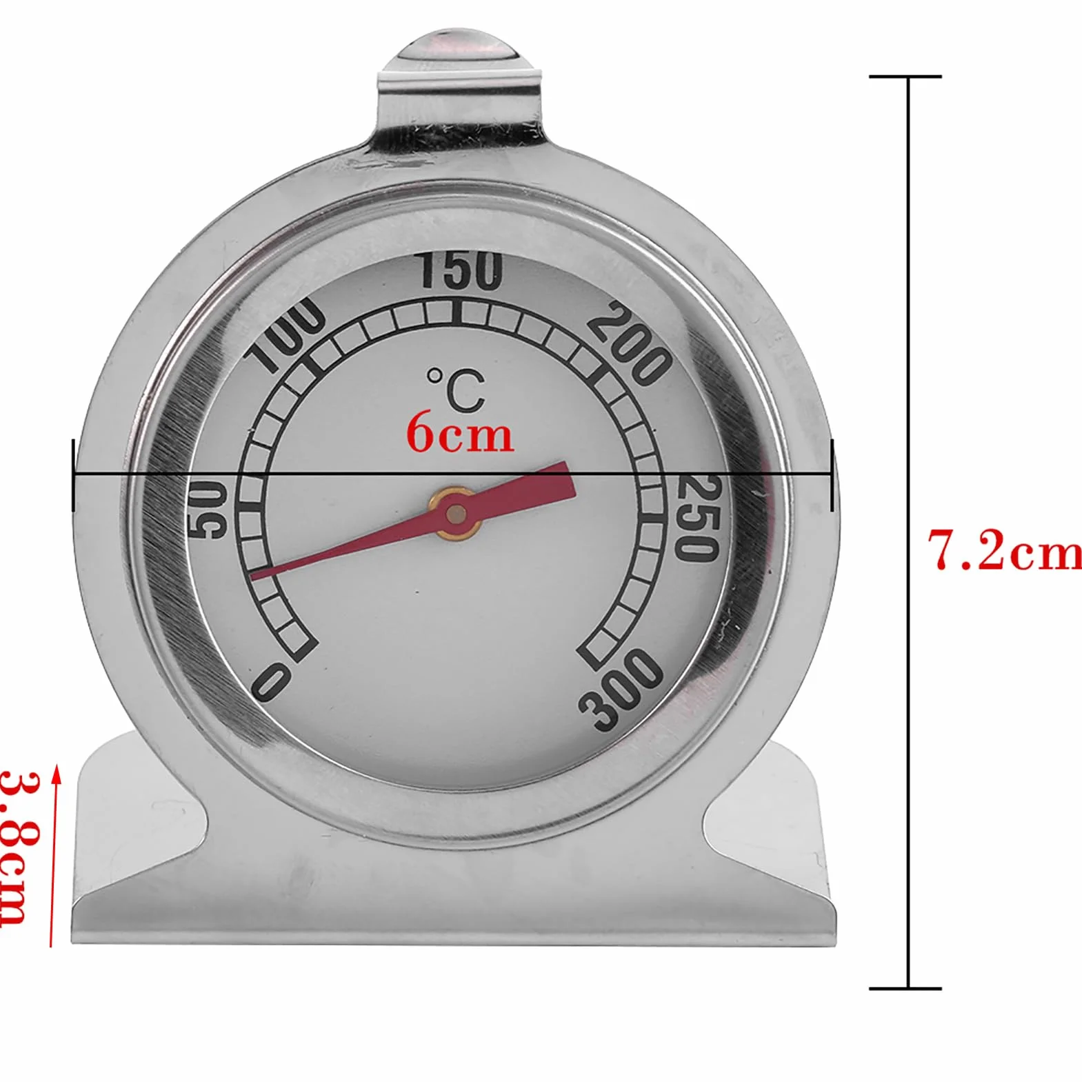 Monitorowanie termometru piekarnika ze stali nierdzewnej 0 ℃ ~ 300 ℃ Termometr Kuchnia Gotowanie Narzędzie do pomiaru temperatury