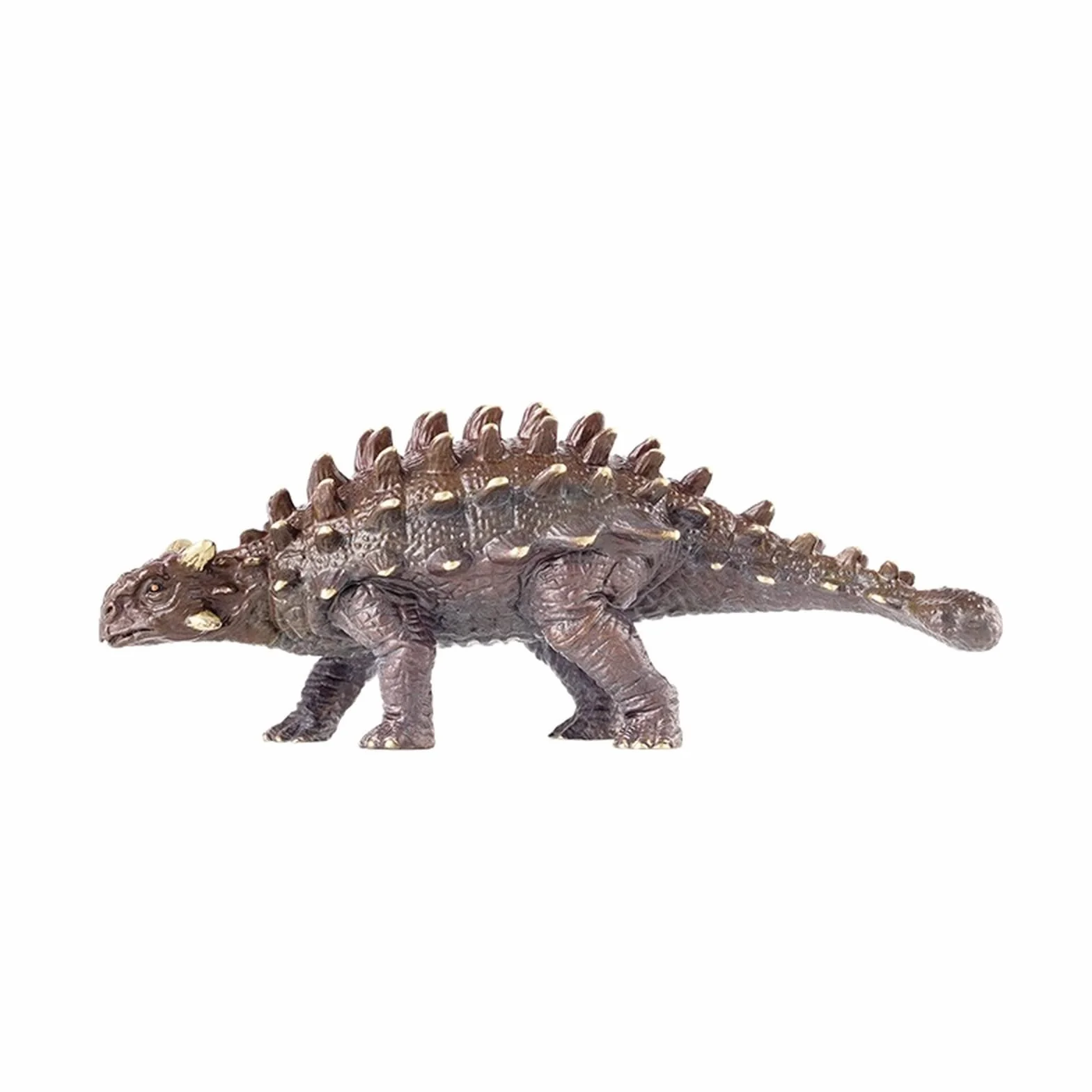 Mosiężna Figurka Stołowa Dinozaura, Jurajska Statua Ankylozaura, Dekoracyjna Ozdoba Do Gabinetu, Kolekcja Brązowych Rzeźb Bydła