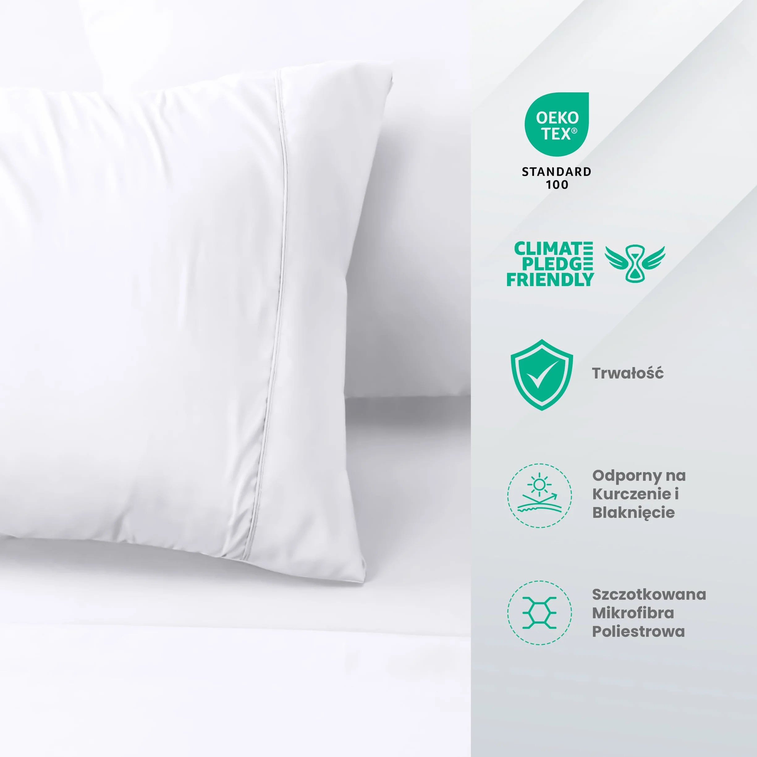 Utopia Bedding 4-częściowy zestaw prześcieradeł 180x200cm Biały mikrofibra
