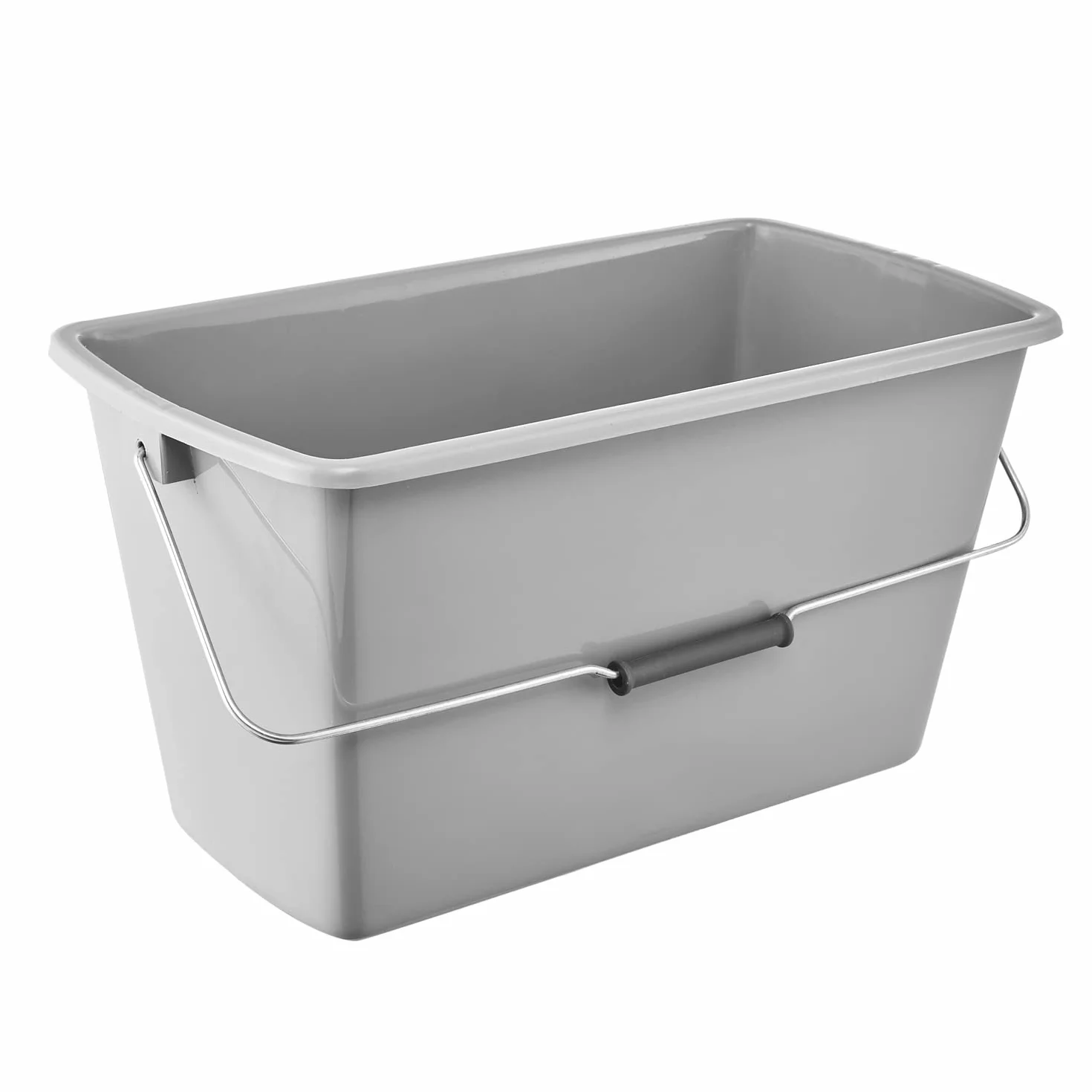Keeeper Wiadro do czyszczenia gięte, 13 l, prostokątne, polipropylen, 42 x 22 x 22,5 cm, Nordic Grey