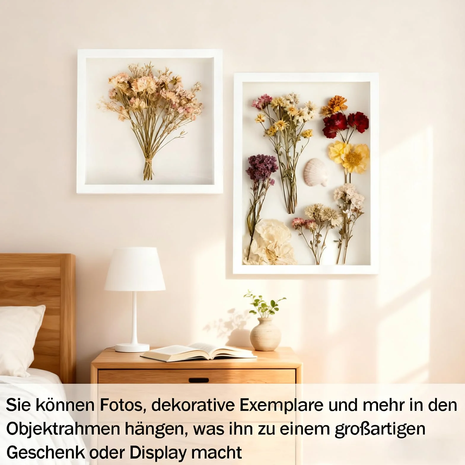 Ramka na zdjęcia 3D, głęboka ramka na zdjęcia do wypełnienia 30 x 30 cm, z przezroczystą akrylową płytką, głębszą ramką na obiekty 3D, ramka na przedmioty cień pudełko, na prezent ślubny, czarny