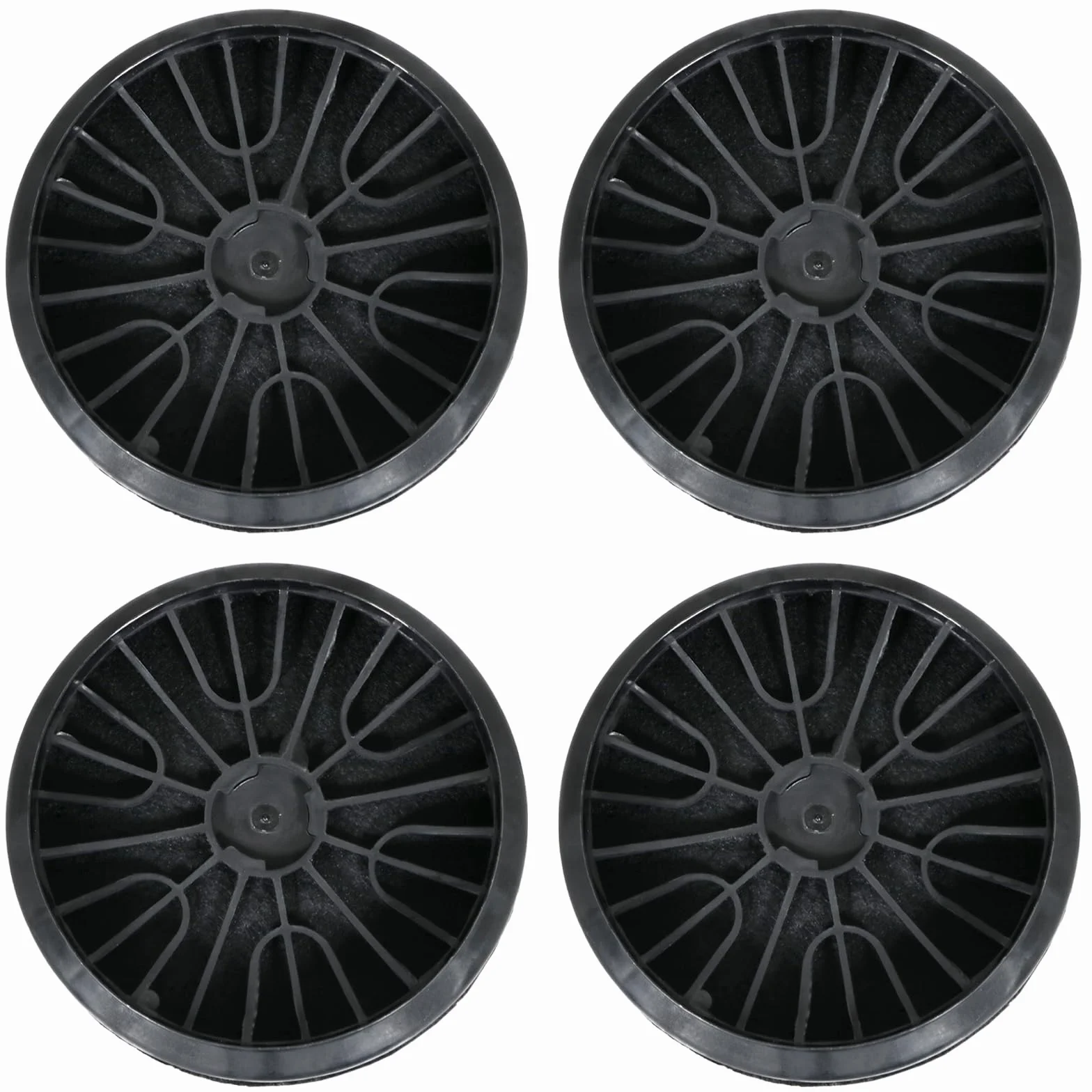 SPARES2GO Filtry węglowe do Neff D66B21N0GB D69B21N0GB okap kuchenny 00743169 Z5138X1 (4 sztuki)
