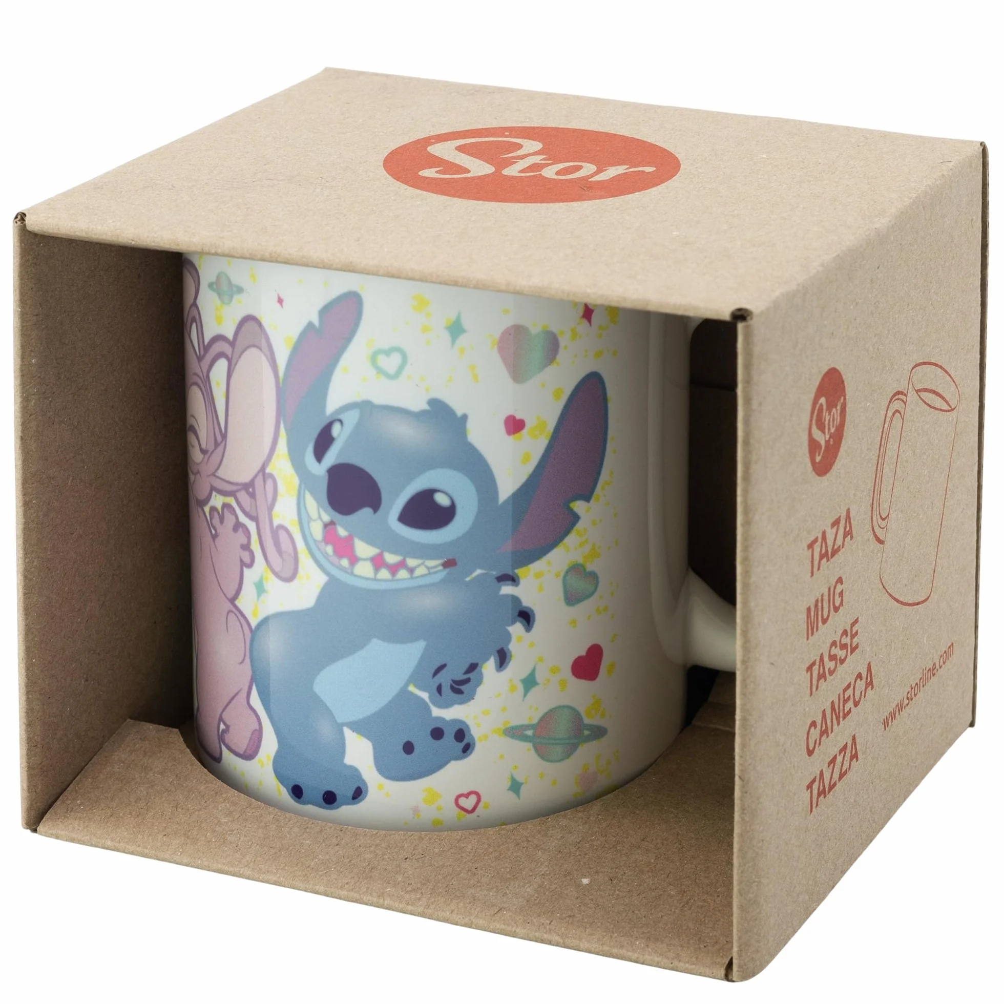 Kubek Stitch dla dzieci | Prezent dla dzieci | Prezent urodzinowy | dla dziewczynek i chłopców | 325 ml | w pudełku prezentowym | Zastawy stołowe | Kubek | Filiżanka | Kubek do herbaty