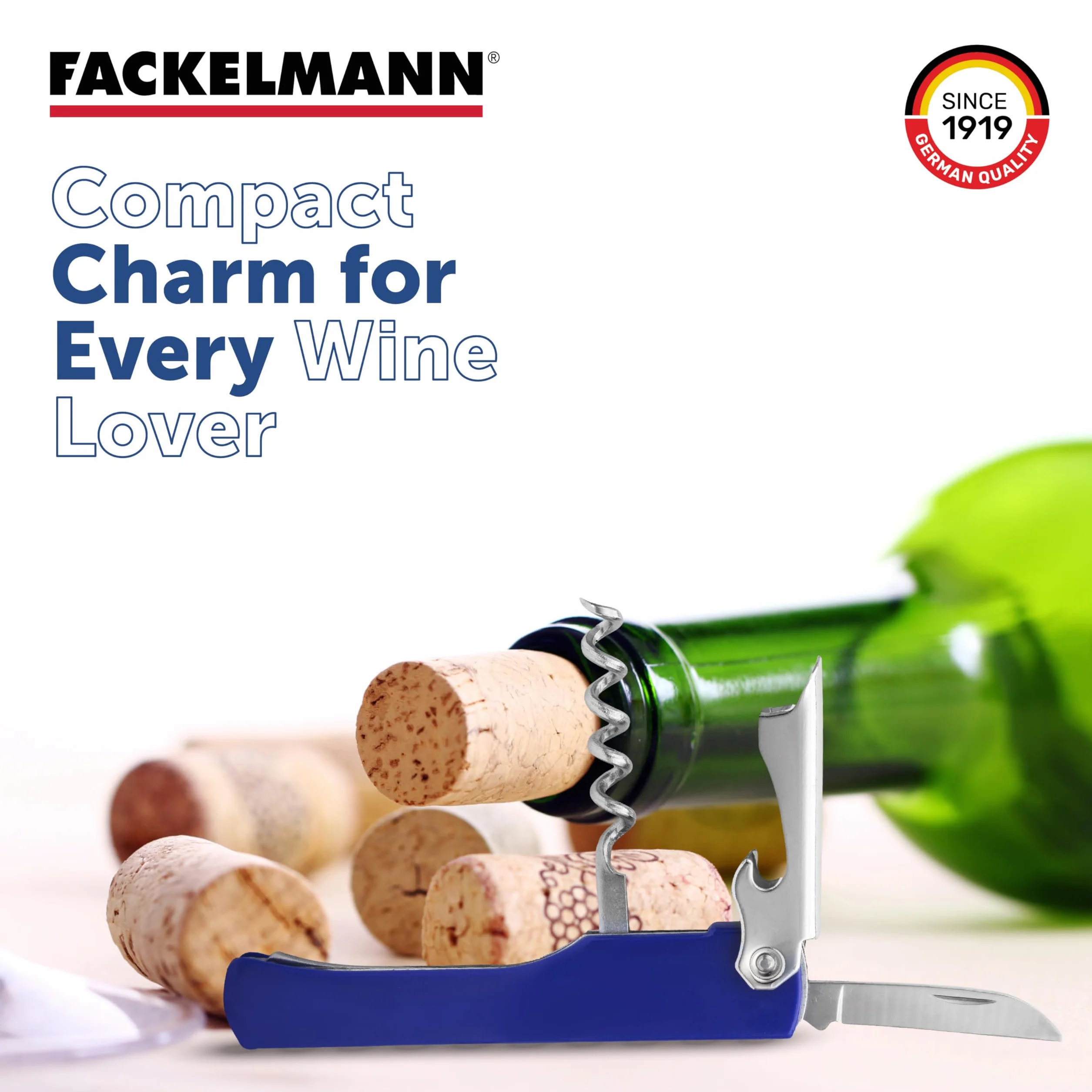 FACKELMANN Korkociąg Sommelier INOX Argent otwieracz do butelek