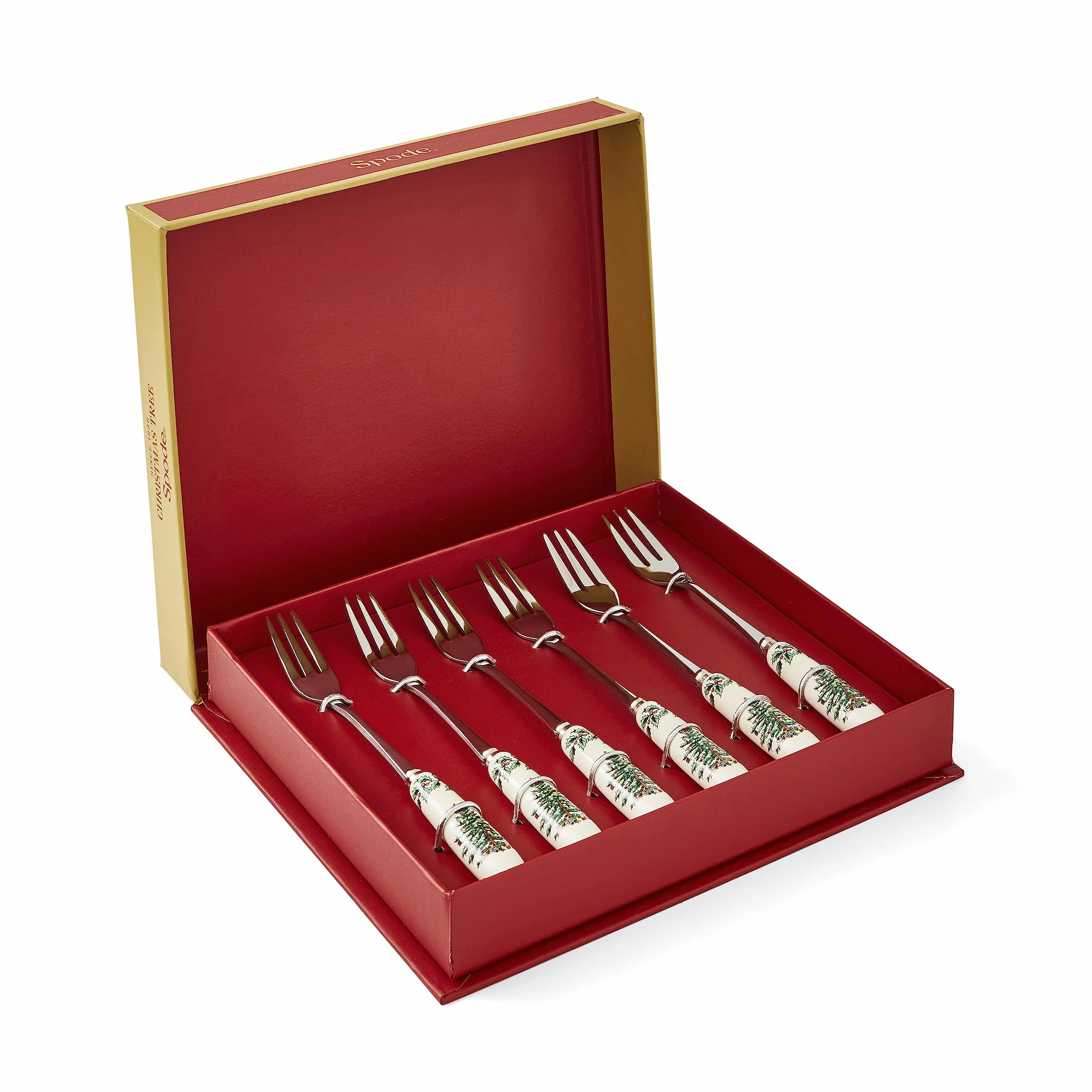 Portmeirion Home & Gifts XT1102-X widelce do ciasta, zestaw 6 sztuk, stal nierdzewna, wielokolorowe