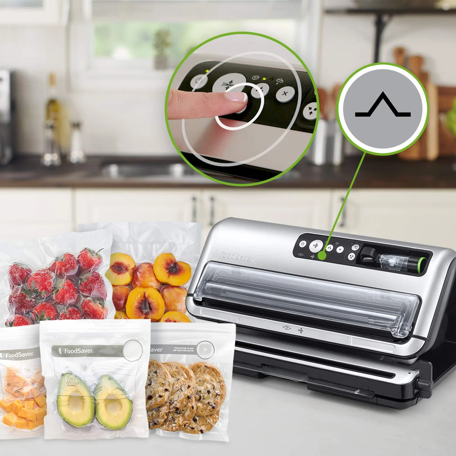 FoodSaver zgrzewarka próżniowa z trybem automatycznego pakowania próżniowego, pakowarka próżniowa FFS006X