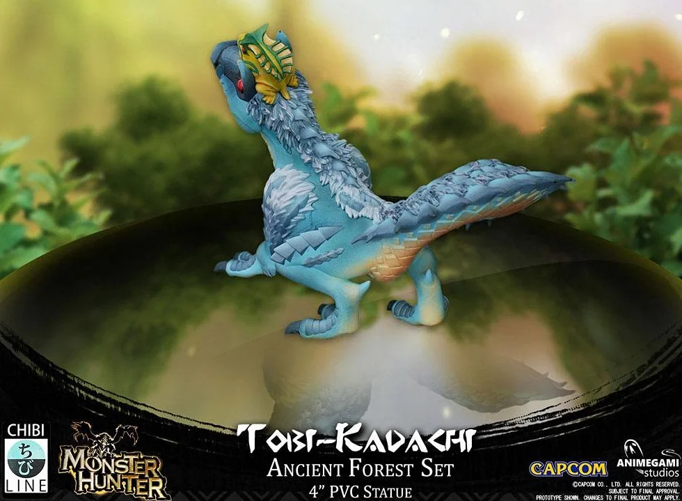 Monster Hunter AGS-CAPMHFTK Figurka PCW (Tobi-Kadachi), niebieska, 10 cm