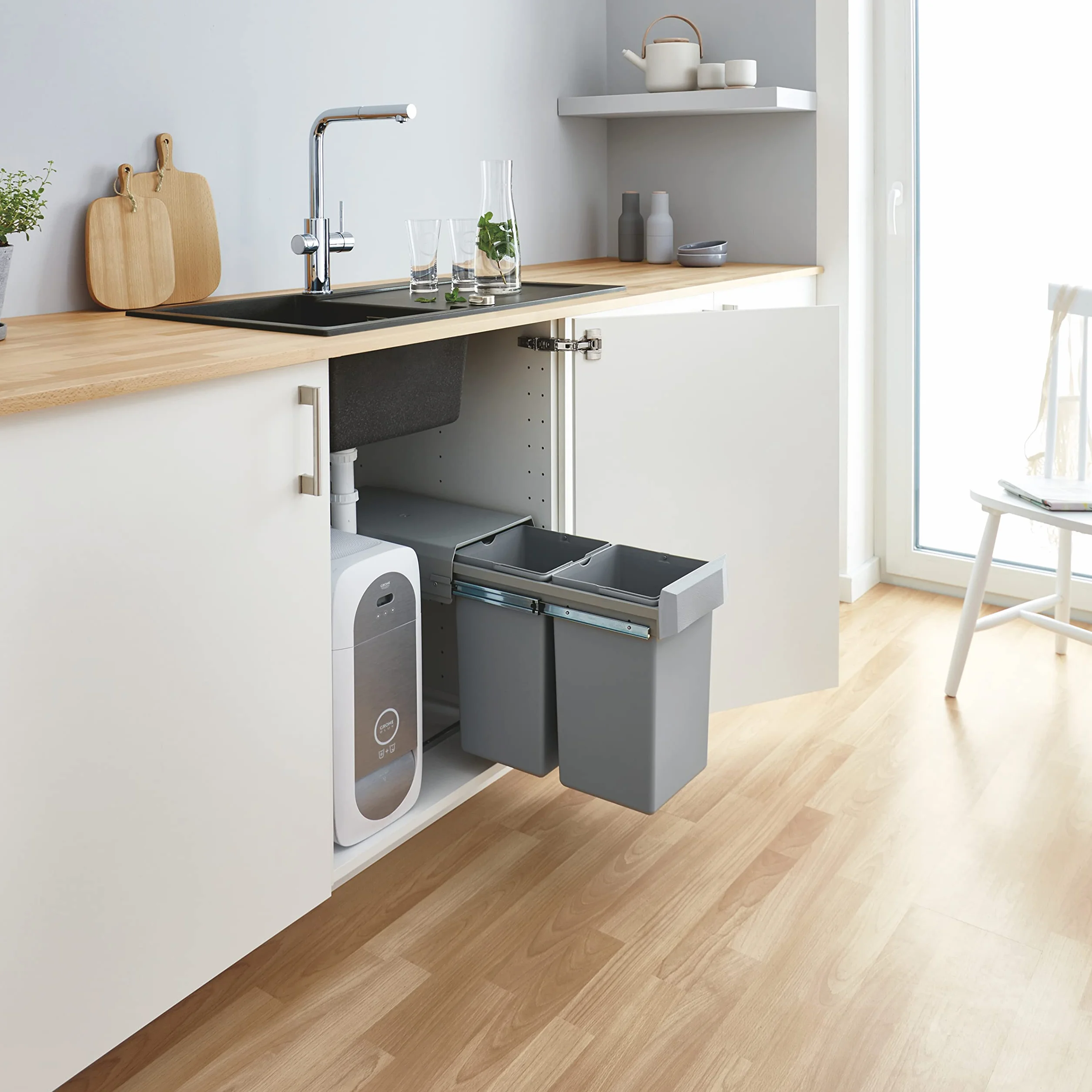 Grohe 40855000 System Segregacji, Szary, 2 x 15 l