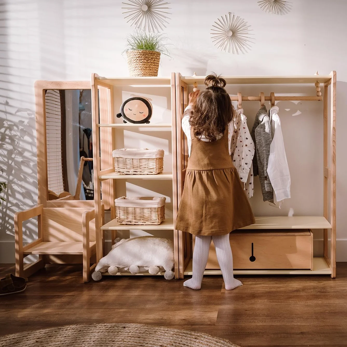 Regał na zabawki Montessori Maxi Kids – organizer do przechowywania zabawek dla dzieci
