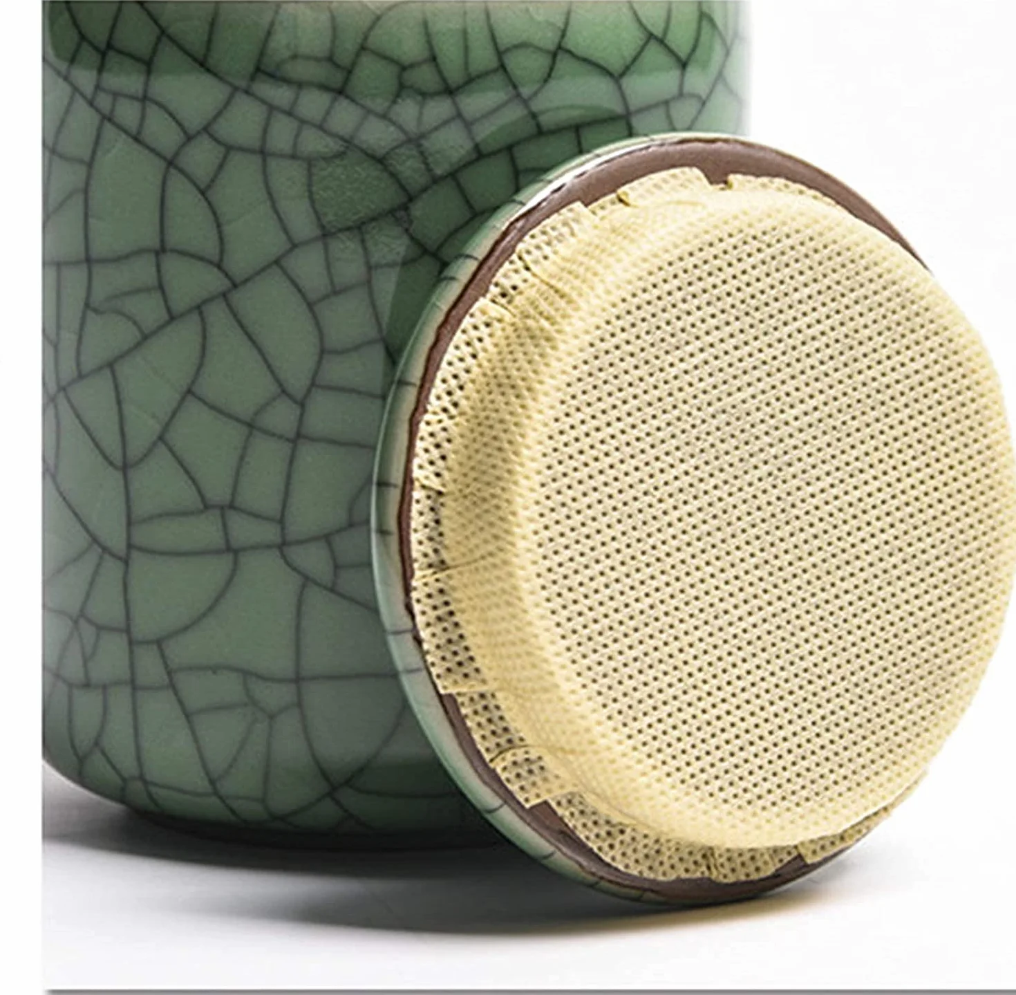 Herbata Kawa Pojemniki na cukier, pojemniki do przechowywania Puszka kawę Ceramiczny słoik Puszki herbatę Seledyn Pu'er Tea Caddy Small