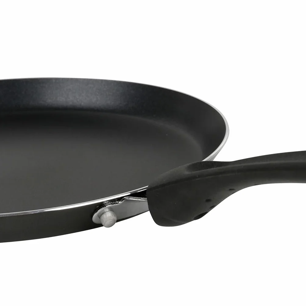 Crealys 506660 Brume aluminiowa patelnia do naleśników, czarna/szara, 24 cm
