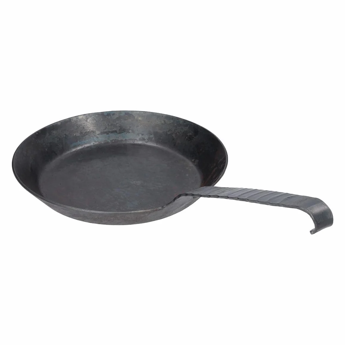 Turk 65526 patelnia żelazna z płaskim trzonkiem z haczykami swobodnie kuta na ciepło, średnica 26 cm