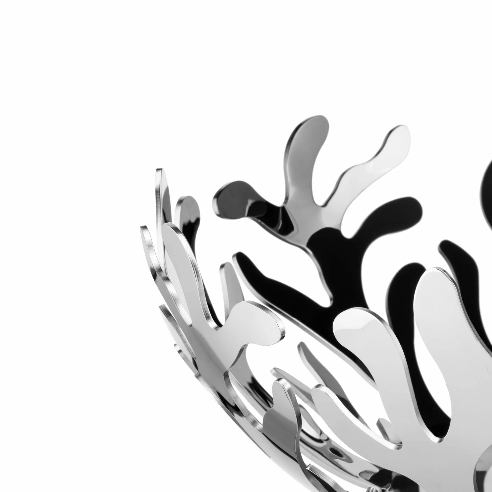 Alessi Mediterraneo miska na owoce ze stali nierdzewnej 29 cm srebrna