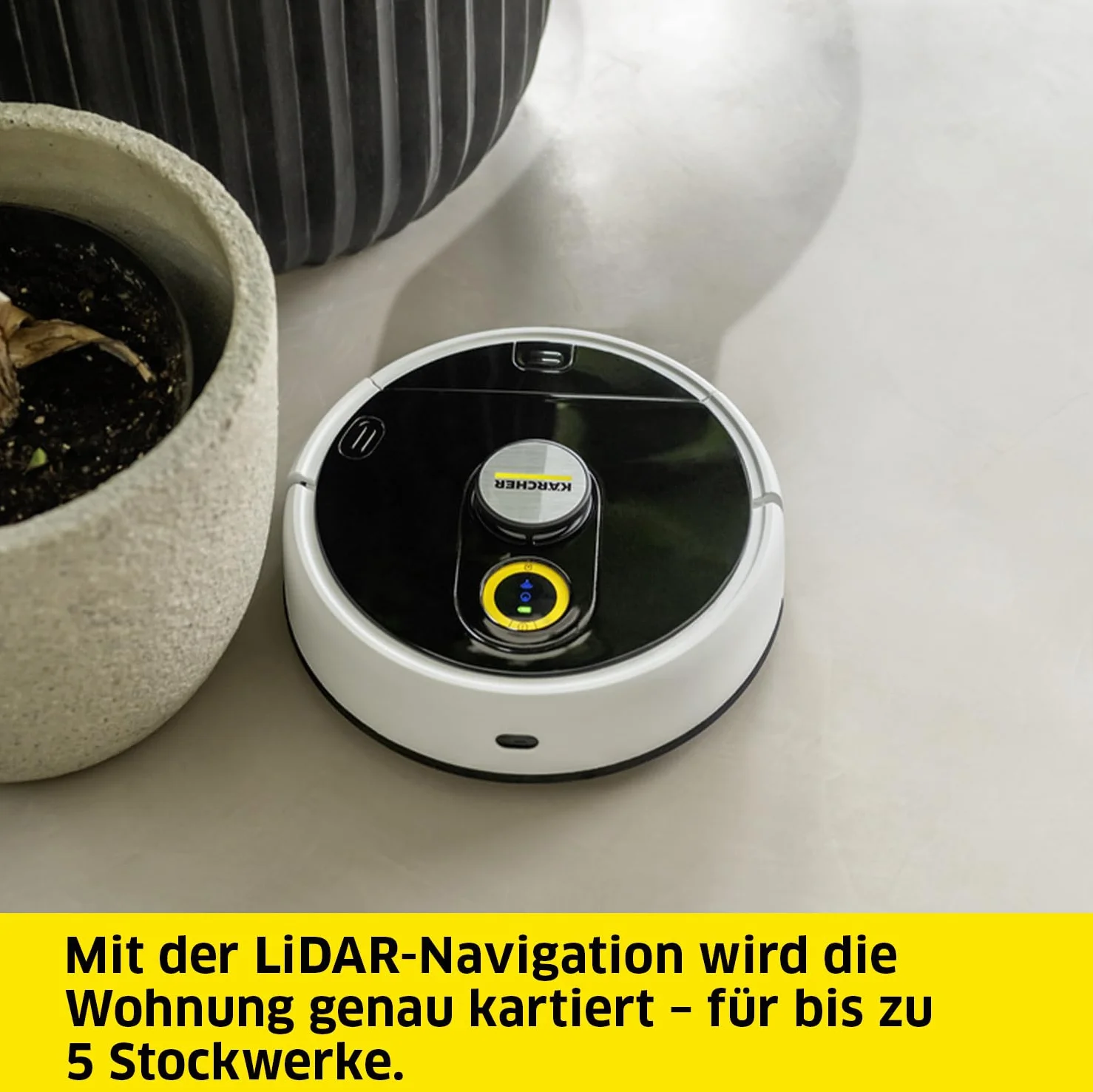 Kärcher RCF 3 robot mopujący, nawigacja laserowa LiDAR, czas pracy 120 min