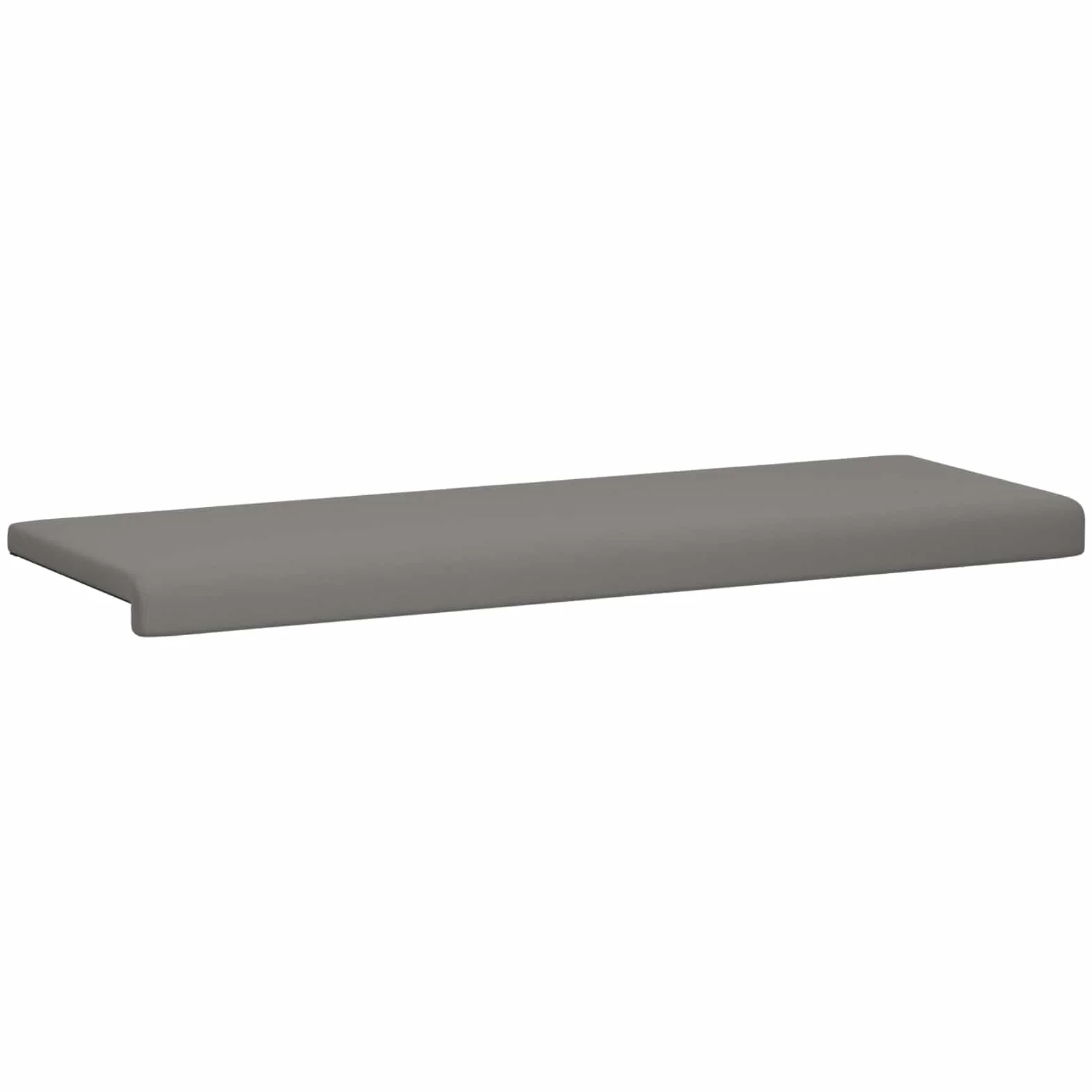 Poduszka na ławkę, aksamitna, teksturowana, ciemnoszara, 35 cm | 100% poliester, rama z materiału drewnopochodnego, wypełnienie piankowe, antypoślizgowe, do przedpokoju i salonu