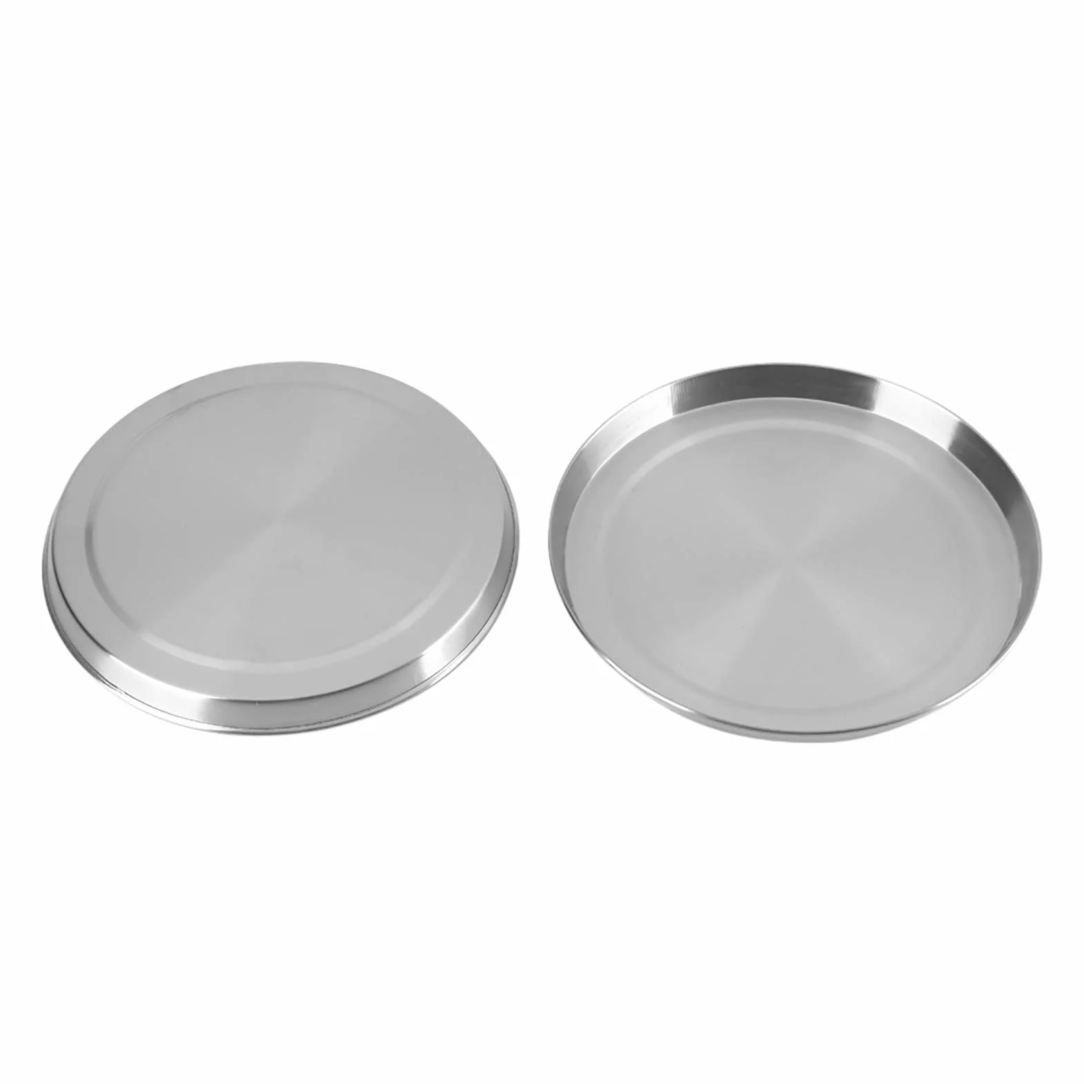 Ejoyous 4 sztuki płyt osłonowych ze stali nierdzewnej, pokrywki ze stali nierdzewnej, do okrągłych płyt grillowych, kuchenek gazowych, zestaw płyt osłonowych, kolor srebrny