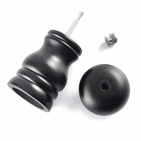 Młynek do pieprzu czarny młynek do pieprzu ręczny młynek do pieprzu regulowany grubościowy młynek 10 cm młynek do soli/pieprzu (kolor: Czarny)