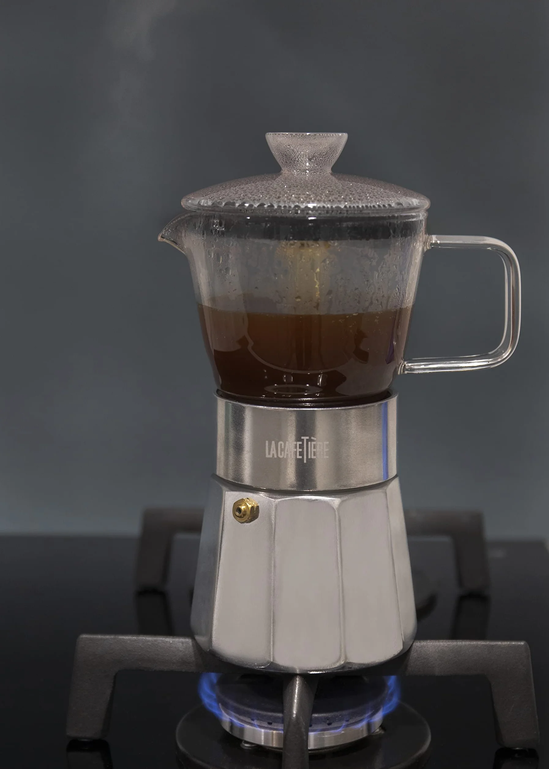 La Cafetière Verona szklany ekspres do kawy, chrom, 6 filiżanek, pudełko prezentowe