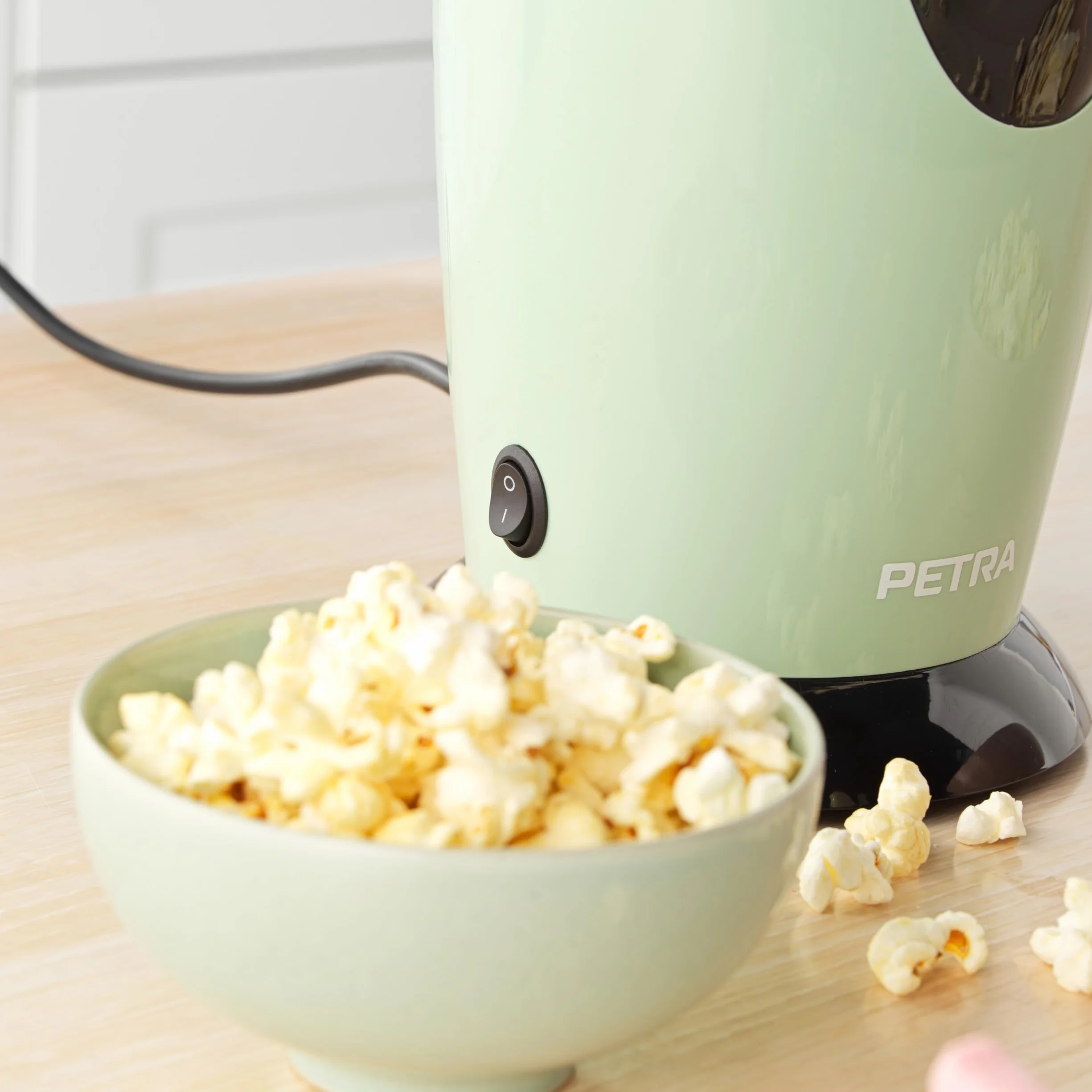 Petra PT0493GRVDEEU7 Elektryczna maszynka do popcornu 1200 W, bez oleju, zielona