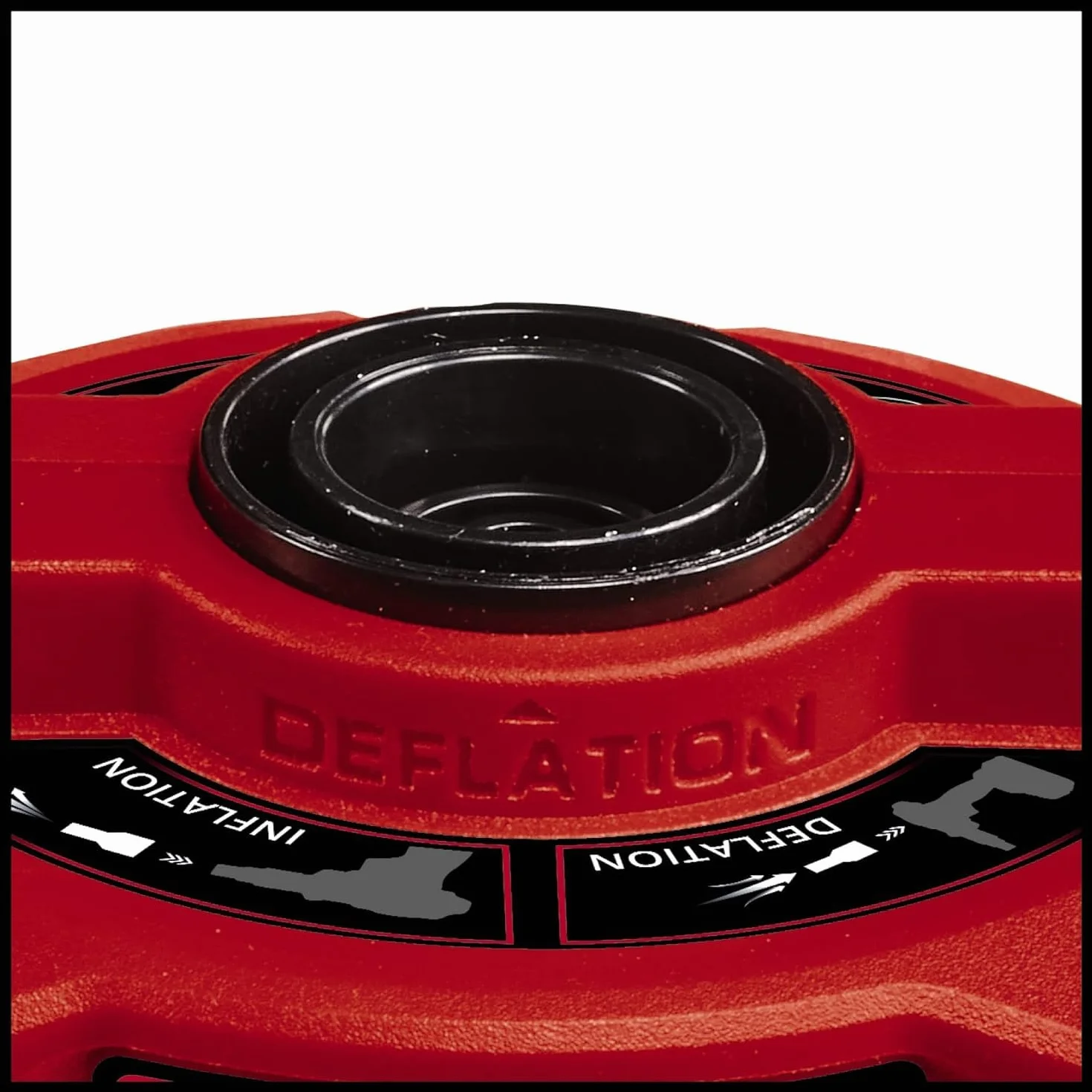 Einhell CE-AP 18 Li-Solo Power X-Change akumulatorowa pompa powietrza (Li-ion, 18V, przepływ powietrza 670 l/min, ciśnienie pracy 0,05 bar, dostawa bez akumulatora i ładowarki), czerwony/czarny | Ciśnienie robocze 0,05 bara, bez baterii CE-AP 150 Li-Solo