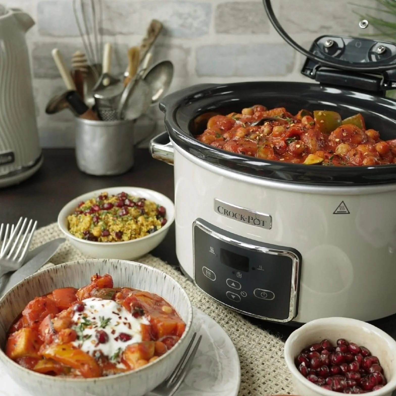 Crock-Pot Wolnowar, Mushroom/Cromado, 3,5 L