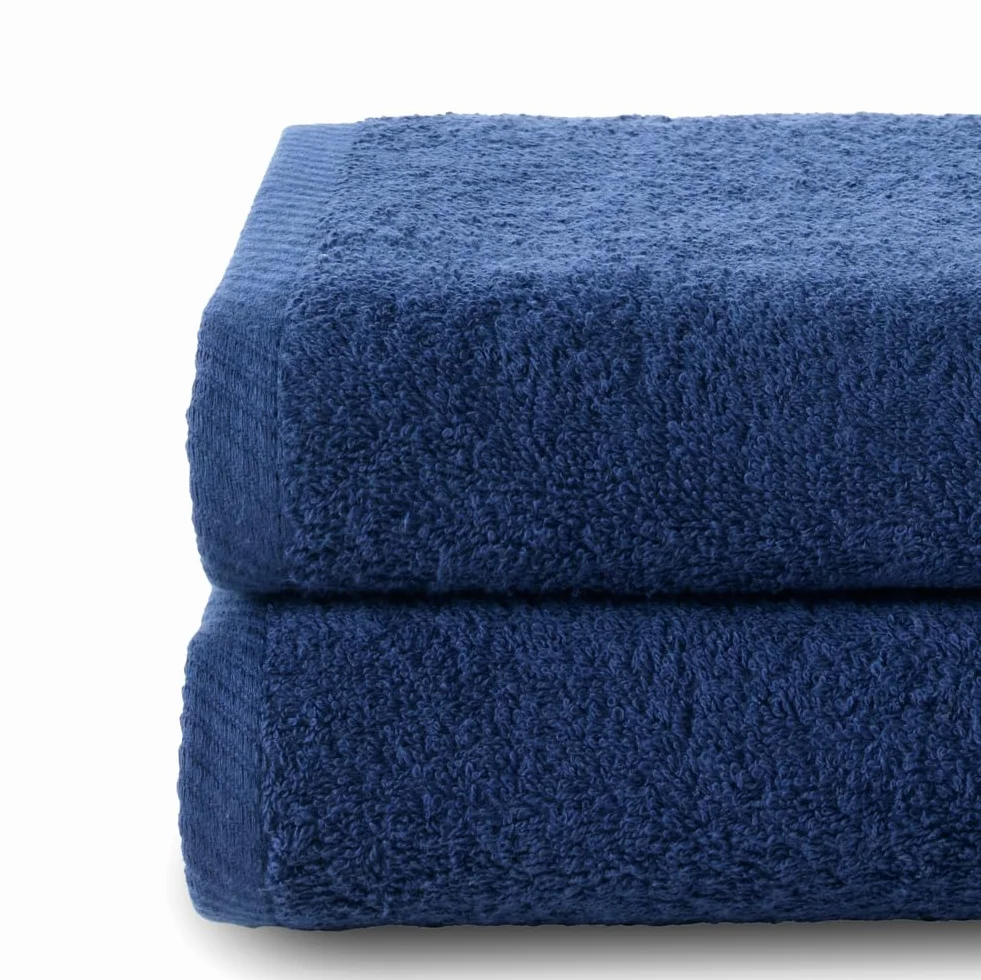 Top Towel - Plus - Duże ręczniki kąpielowe - Ręczniki kąpielowe - 2 ręczniki do rąk lub umywalki - 50 x 100 cm - 100% bawełna - Granatowy
