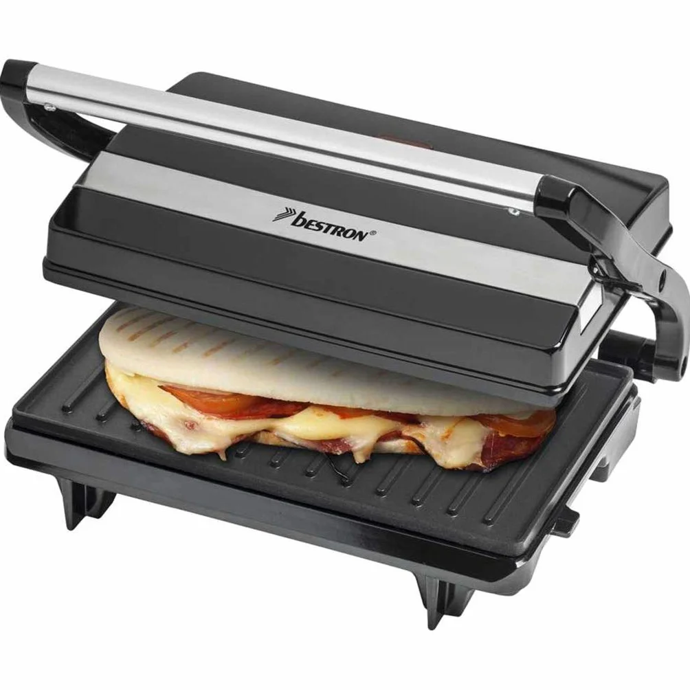 Bestron Grill Elektryczny, Czarny, 22,5 x 14 cm