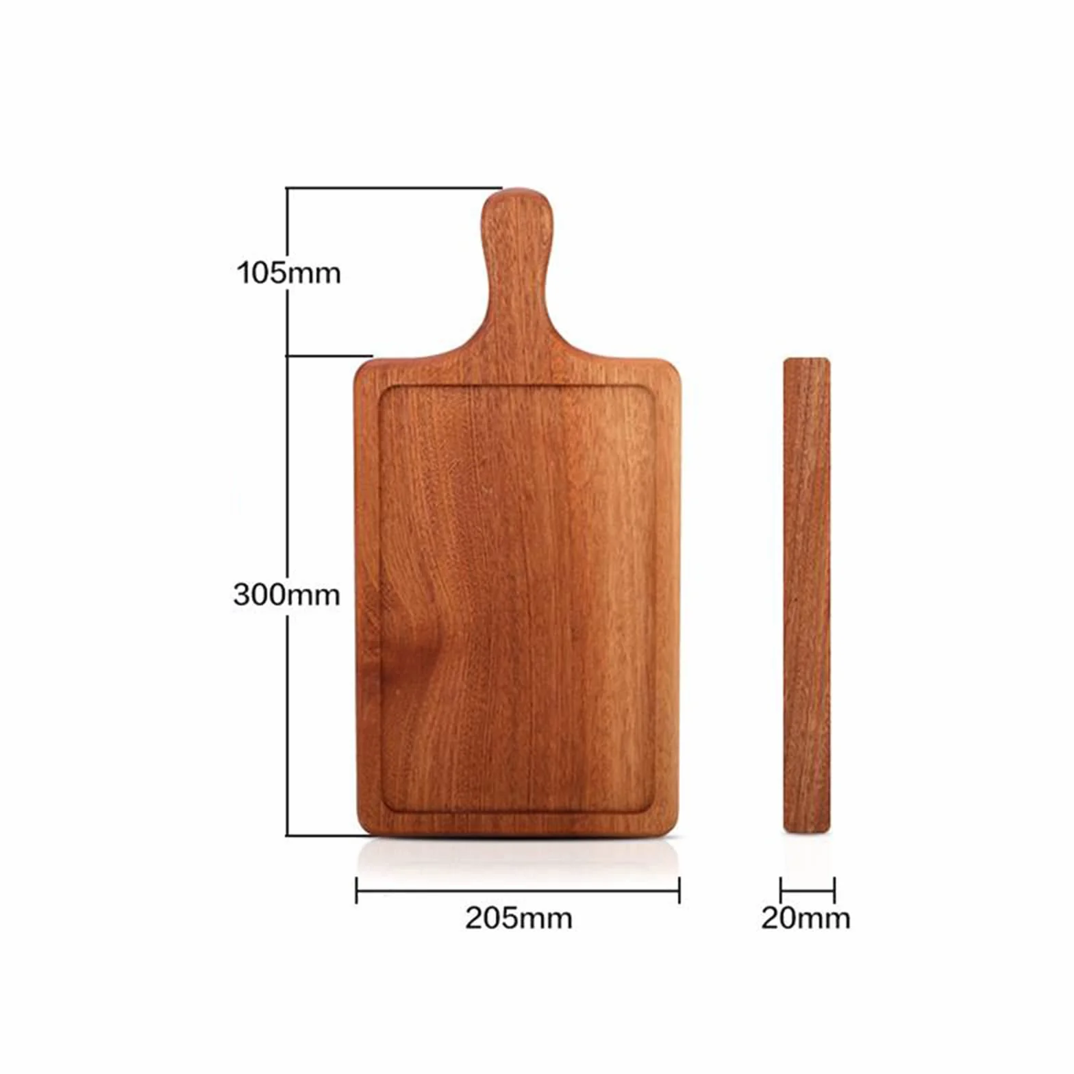 Tablica Restauracyjna, Kreatywny Talerz Jadalny Z Uchwytem, zastawa Stołowa Na Urodziny Karnawałowa Impreza święta Dziękczynienia, Drewno/łatwa Opieka, 40,5 Cm(Size:40.5 * 20.5 * 2CM,Color:A)