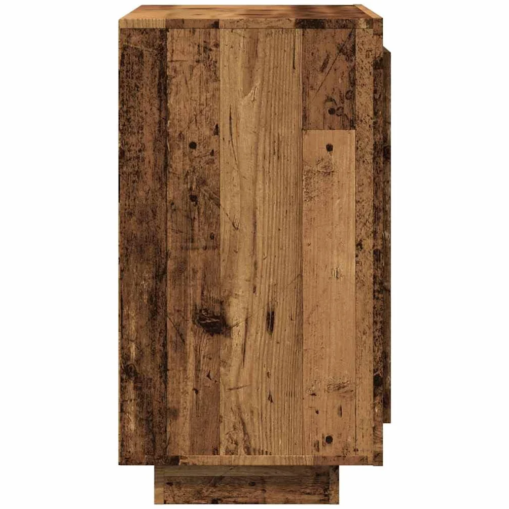 Générique Bufet ze starego drewna 80 x 40 x 75 cm drewno inżynieryjne, szafka do przechowywania z 2 przegródkami do salonu, uniwersalna szafka boczna na książki i dekoracje