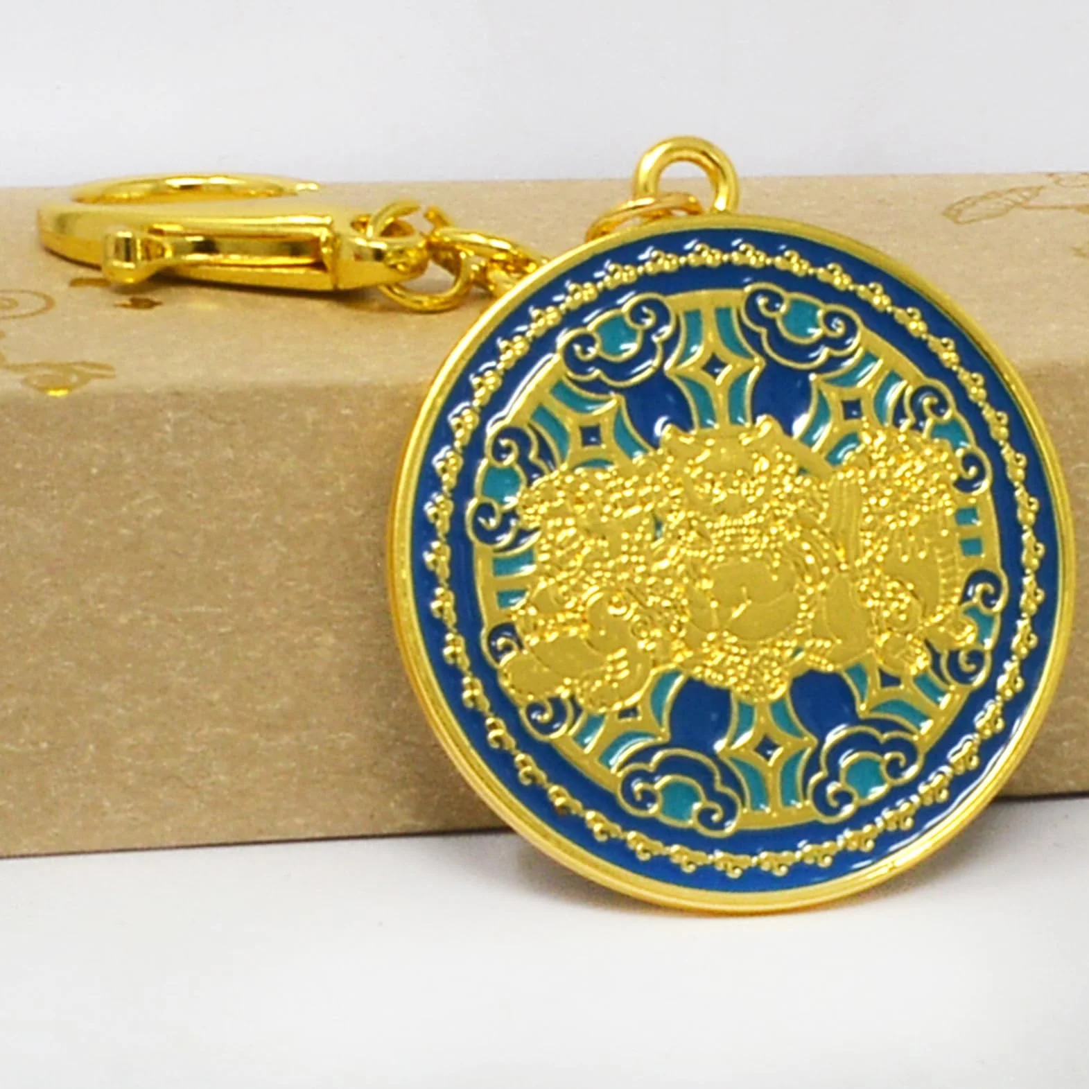 Feng Shui Three Celestial Guardians Brelok Harmonia Bogactwo Porsperity Sukces Zen Amulet Chińska Sztuka Prezent Świąteczny W5474