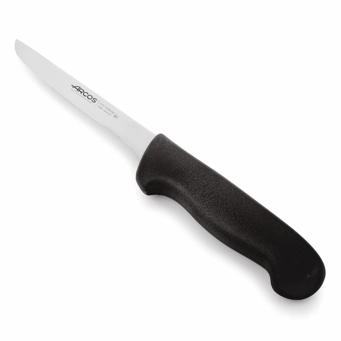 Arcos 294025 seria 2900-boning nóż nóż nitrm 140 mm (5,51 cala) - uchwyt polipropylenowy czarny kolor, 18/8 stal nierdzewna