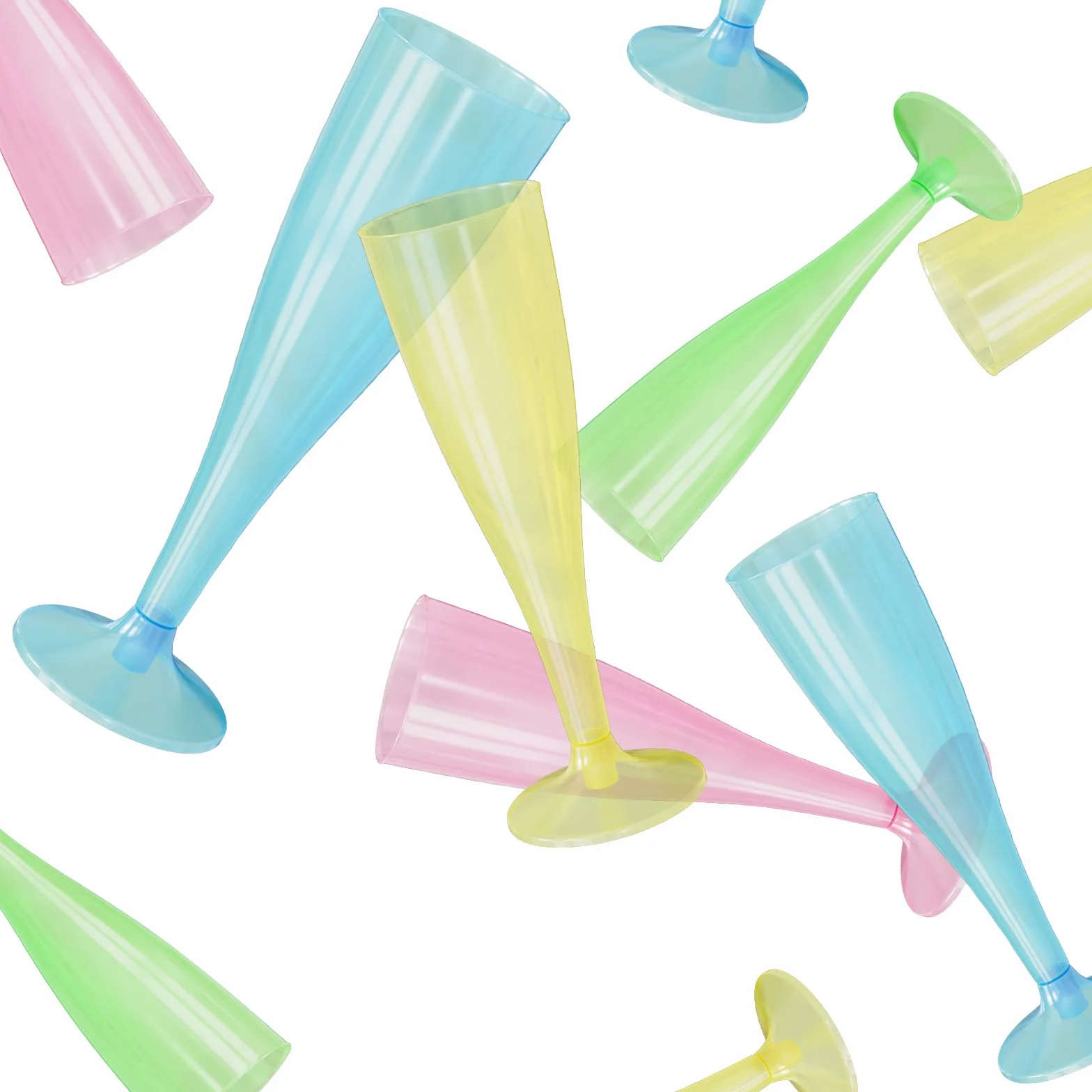Kieliszki do szampana WELLGRO zestaw 150 ml nietłukące BPA