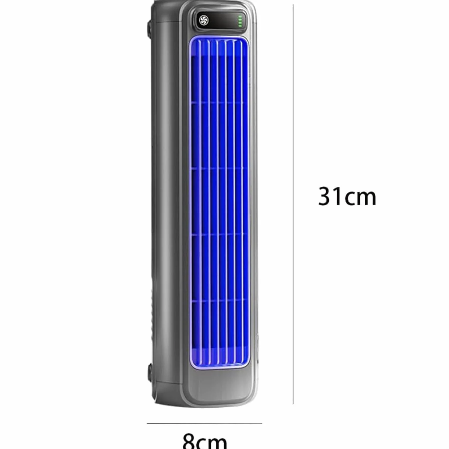 Cooling Ace Przenośny klimatyzator z wentylatorem chłodzącym 3 prędkości, ekran dotykowy LED, ładowanie USB