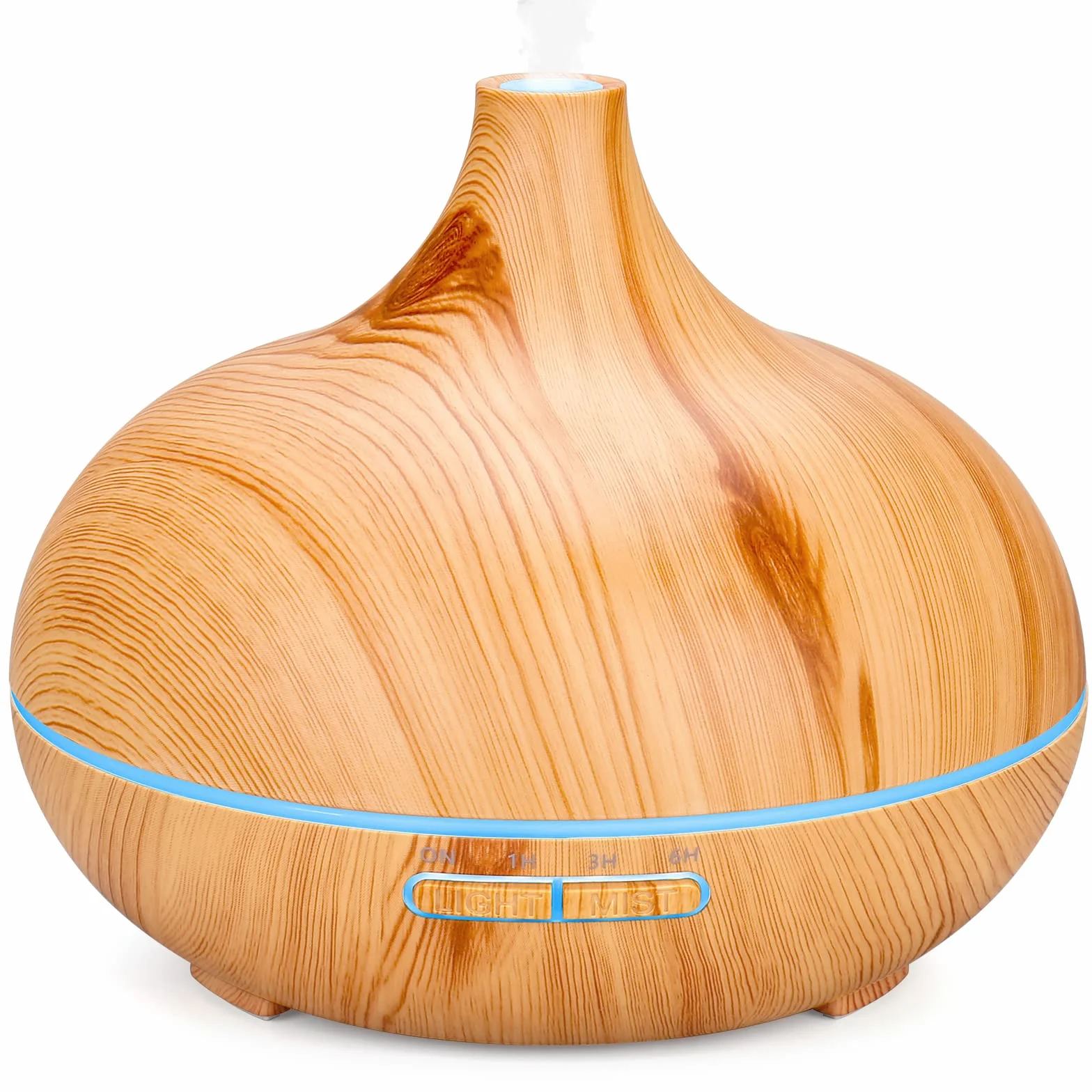 Dyfuzor olejków eterycznych 500ml Ultradźwiękowy Nawilżacz Aromaterapia,Aroma Dyfuzor z zimną parą, 7-Kolor LED,4 Timer, Odświeżacz,Nawilżacz, Dom, Biuro,Dziecko itp