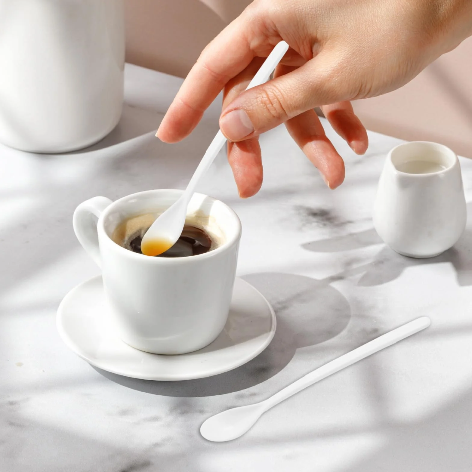 Łyżki do jajek z tworzywa sztucznego 11 cm plastikowe łyżki śniadaniowe długie