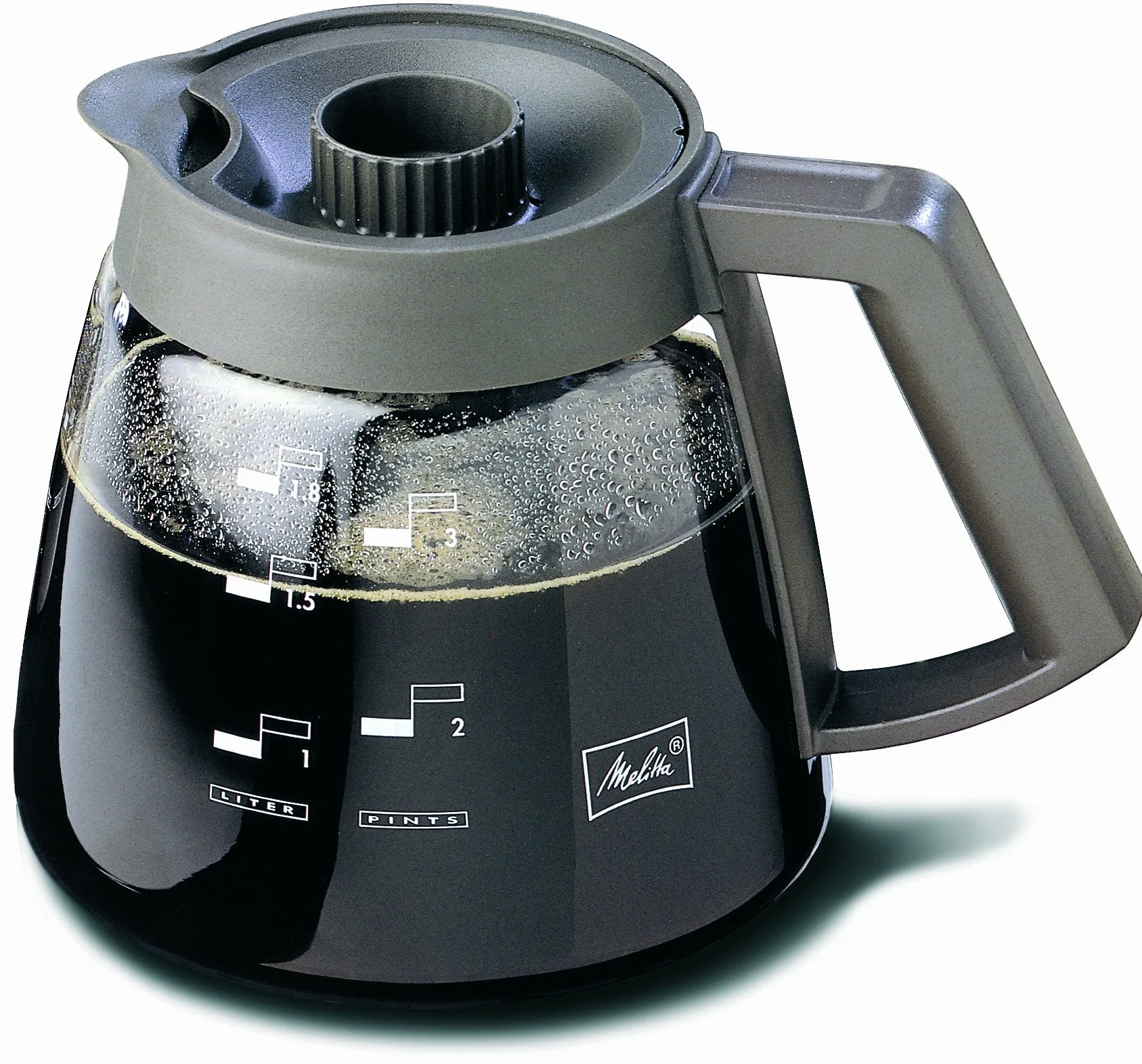 Melitta Szklany dzbanek, zamienny dzbanek do kawy do ekspresów filtrowanych, szkło borokrzemowe, 1,8 l