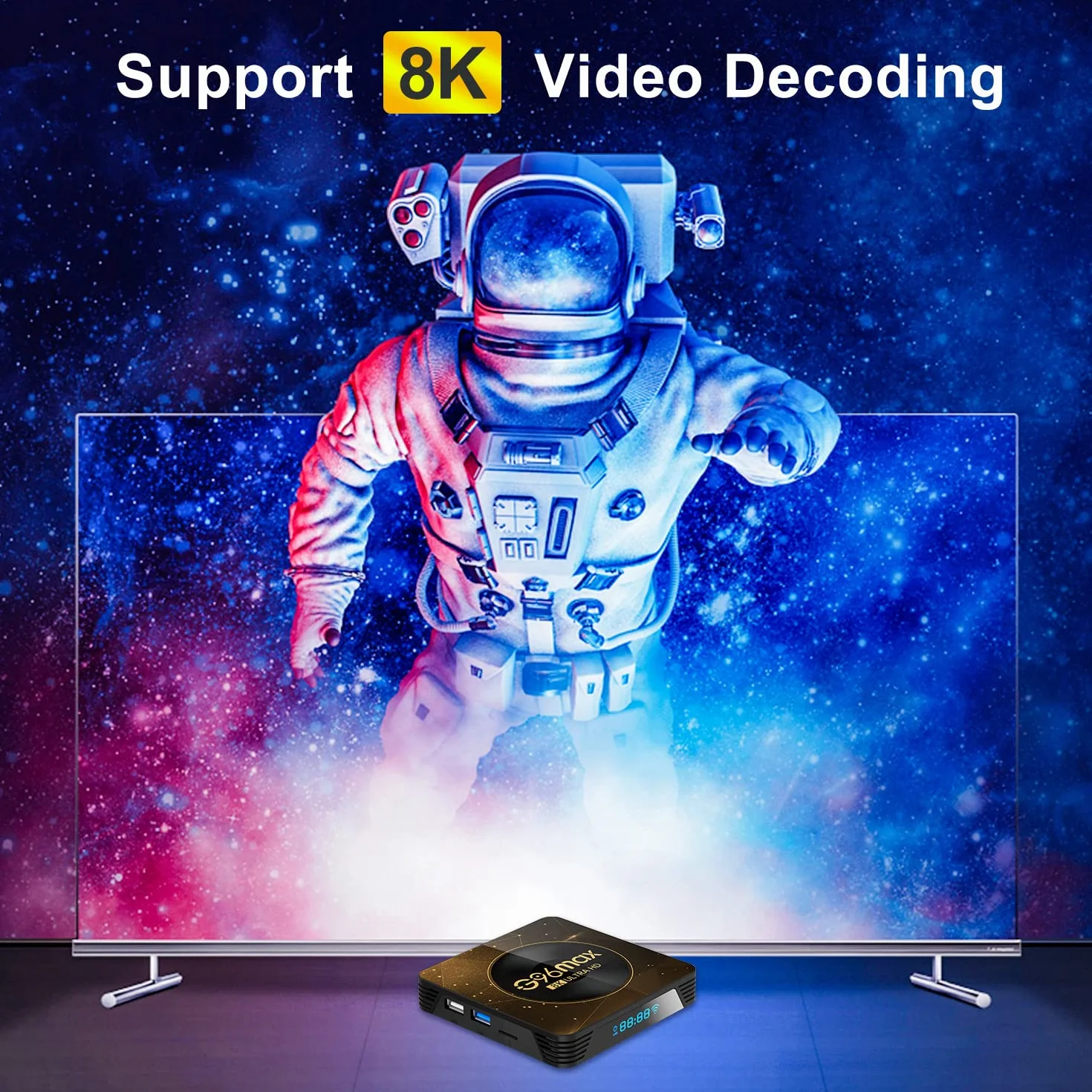 2024 Android 13.0 TV Box RK3528 4GB RAM 64GB ROM Quad-Core Cortex-A53 4K HD WiFi6 Dual-Band BT 5.0 Mini Bezprzewodowa Klawiatura 2GB+16GB